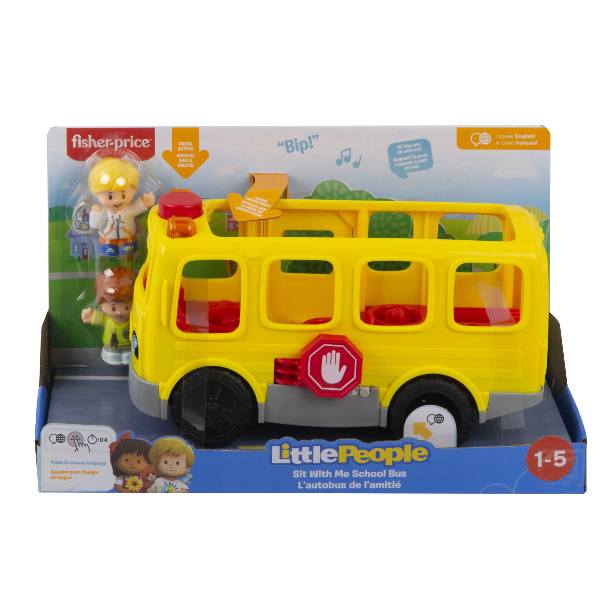 Fisher-Price Little People L’Autobus de L’Amitié Version Anglaise et Française - Image 4