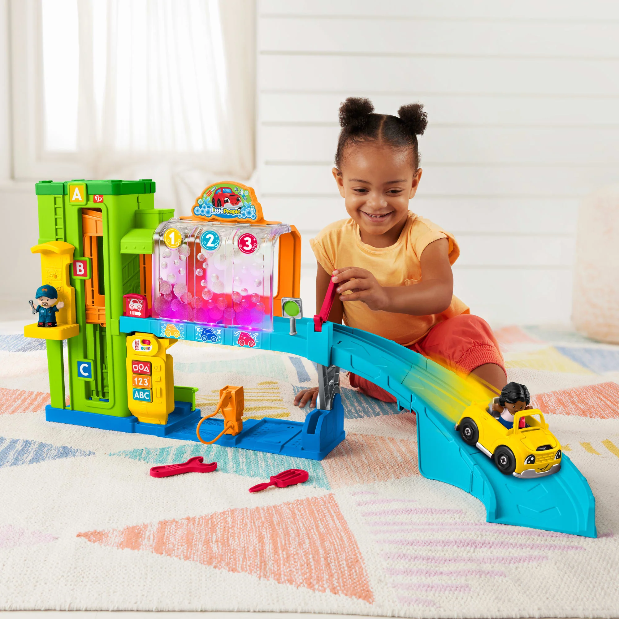 Fisher-Price Little People Coffret de Jeu Le Garage Lumineux - Image 5