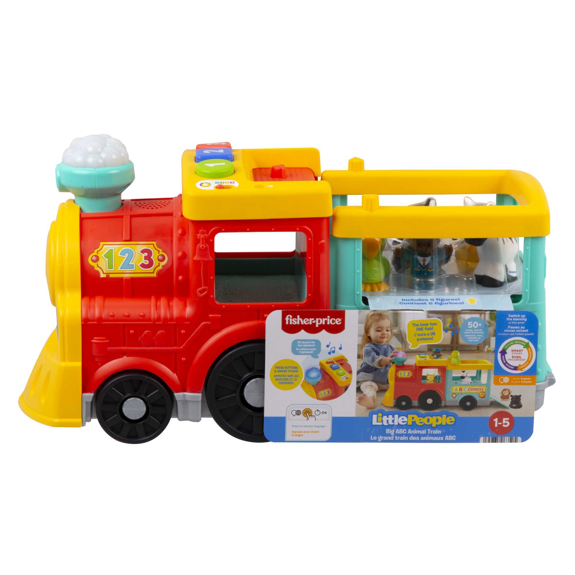 Fisher-Price Little People Le Grand Train des Animaux Abc Version Anglaise et Française - Image 6
