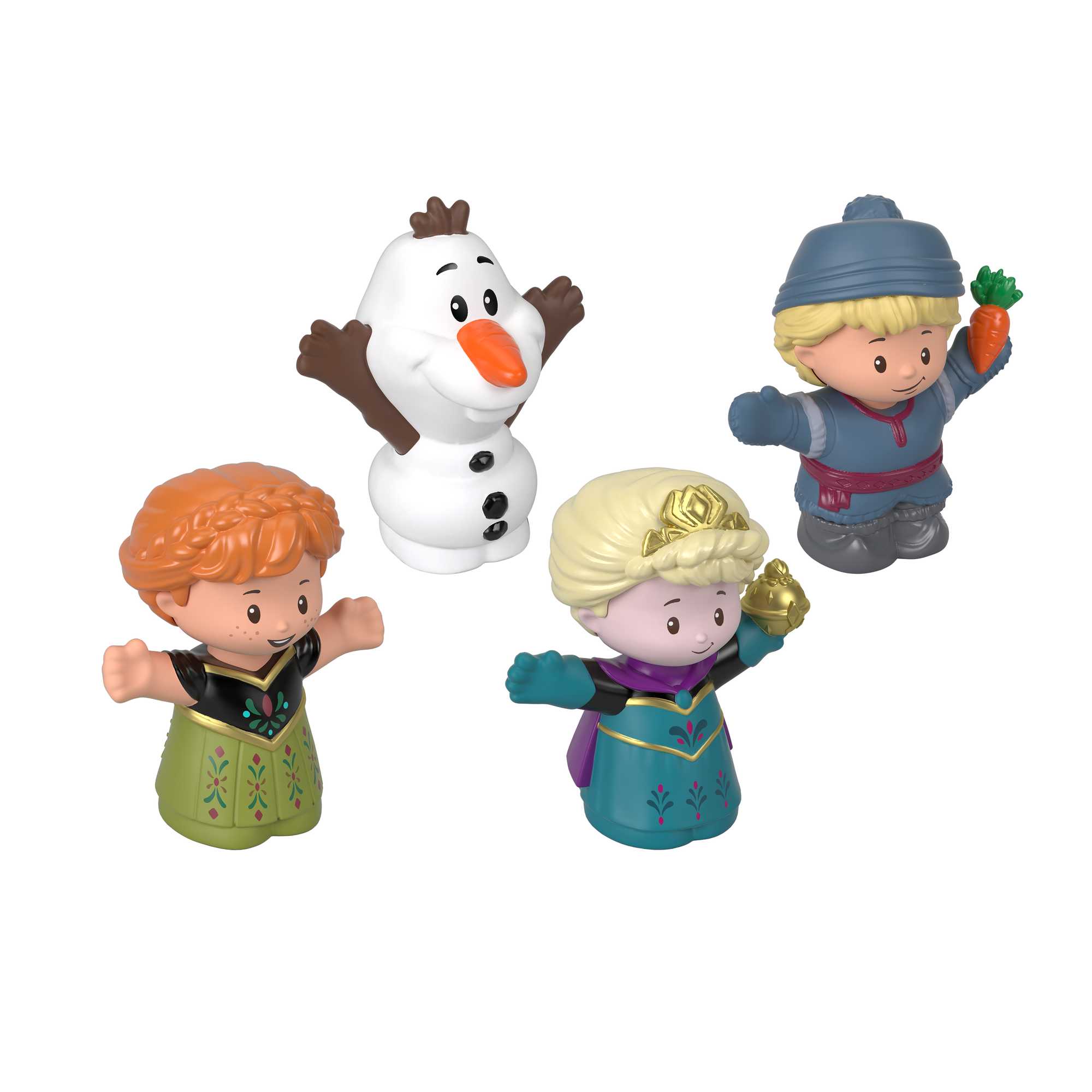 Fisher-Price Little People Lot de 4 Figurines Disney La Reine des Neiges - Image 3