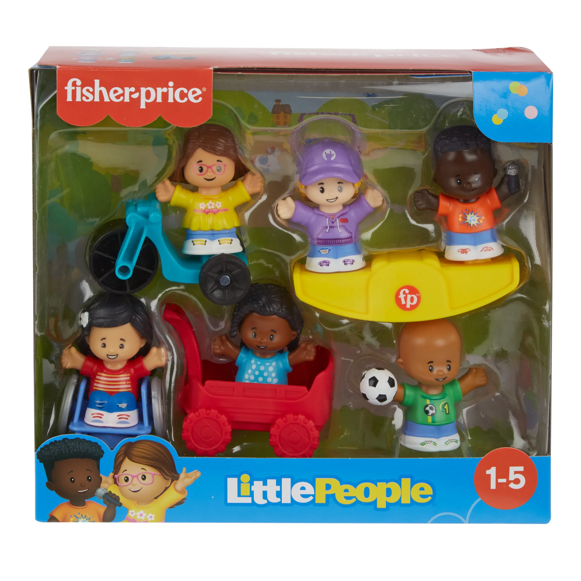 Fisher-Price Little People Play For All Figure And Accessory Pack For Toddlers, 9 Pieces - Image 12
