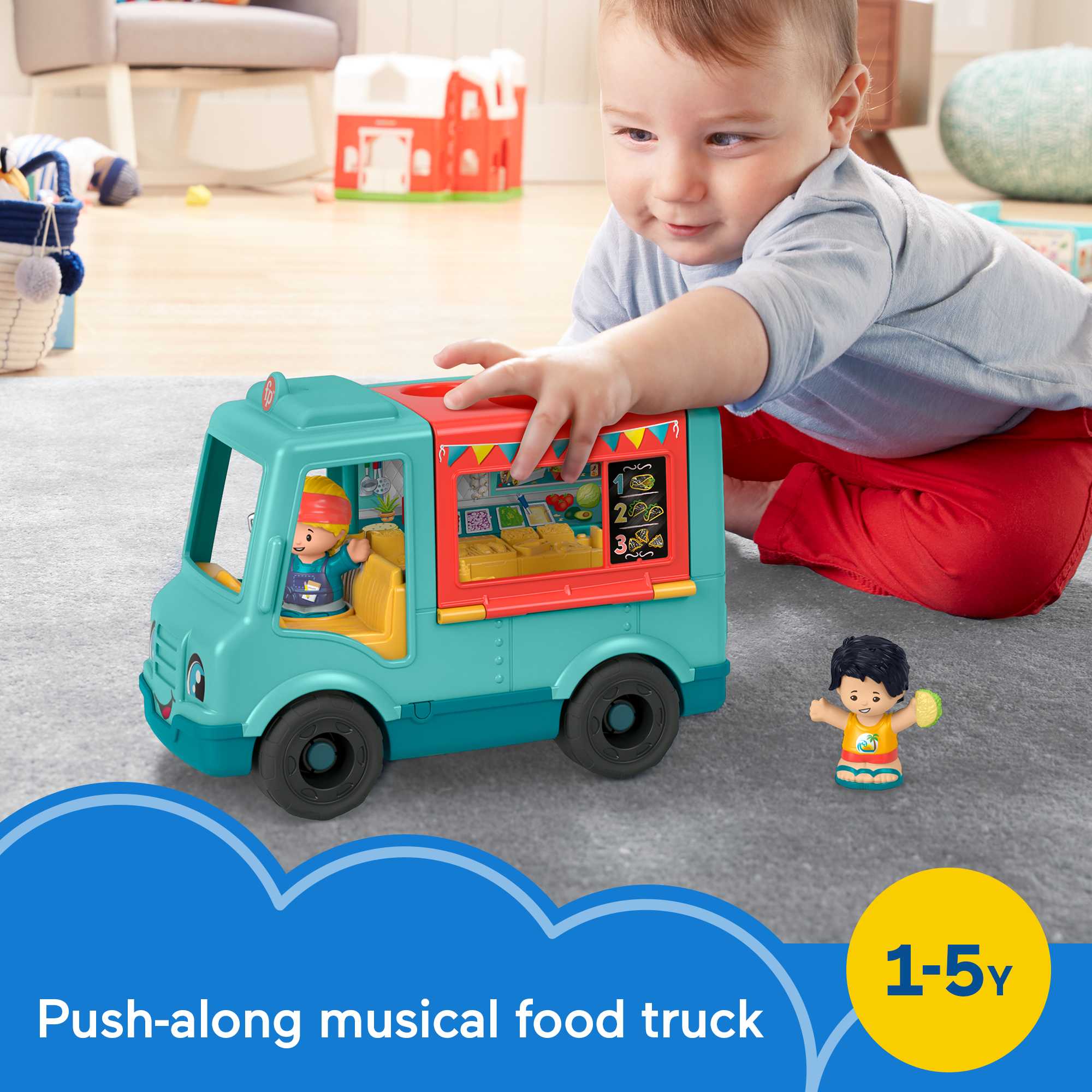 Fisher-Price Little People Serve It Up Food Truck - English & French Version - Image 2