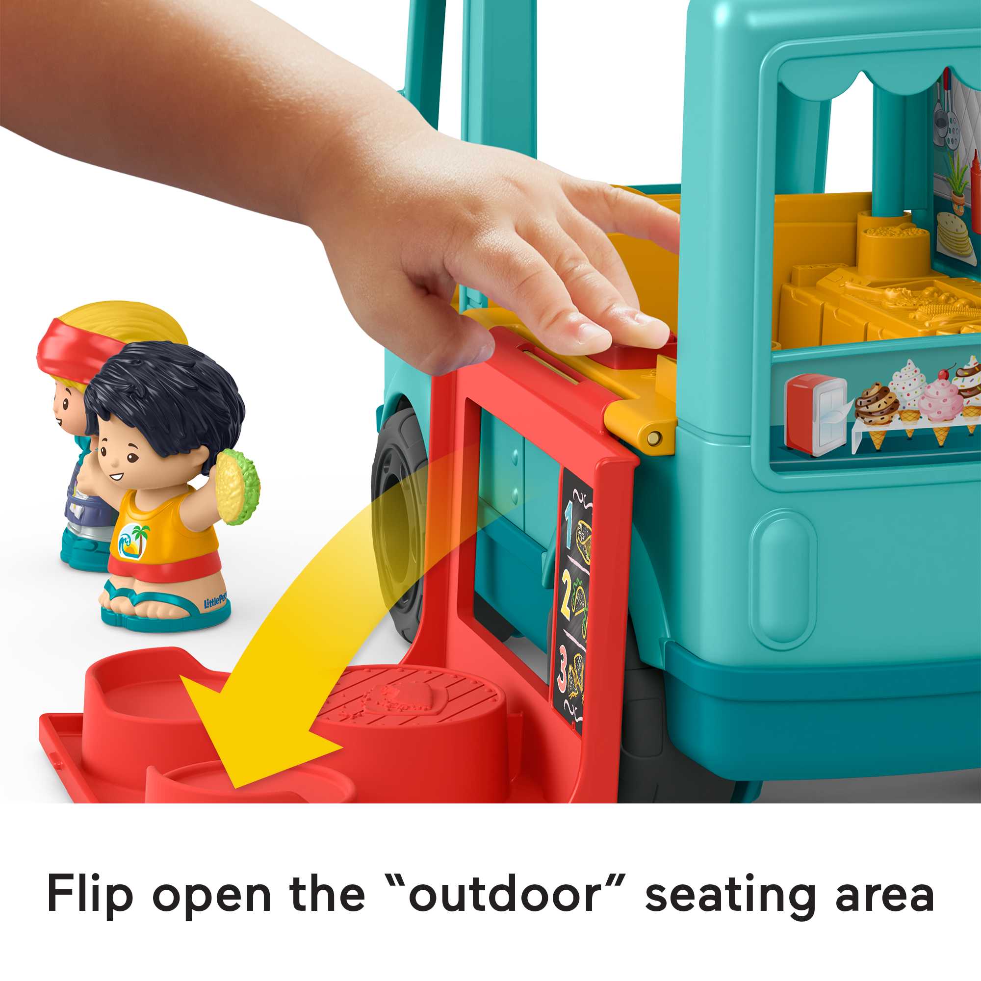 Fisher-Price Little People Serve It Up Food Truck - English & French Version - Image 4
