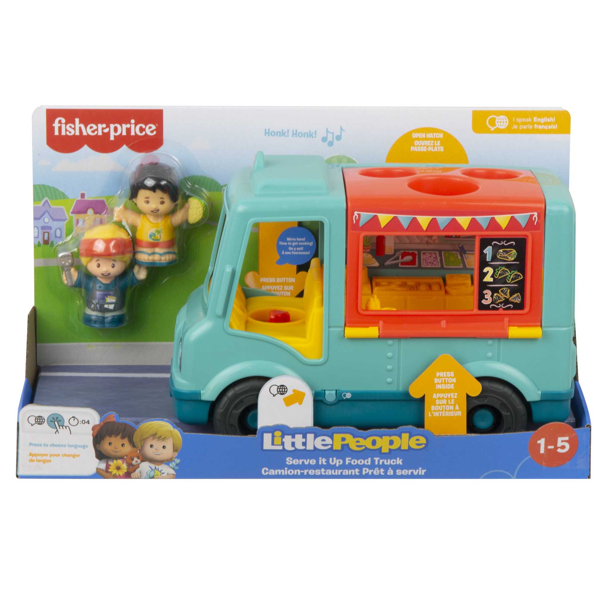 Fisher-Price Little People Serve It Up Food Truck - English & French Version - Image 6