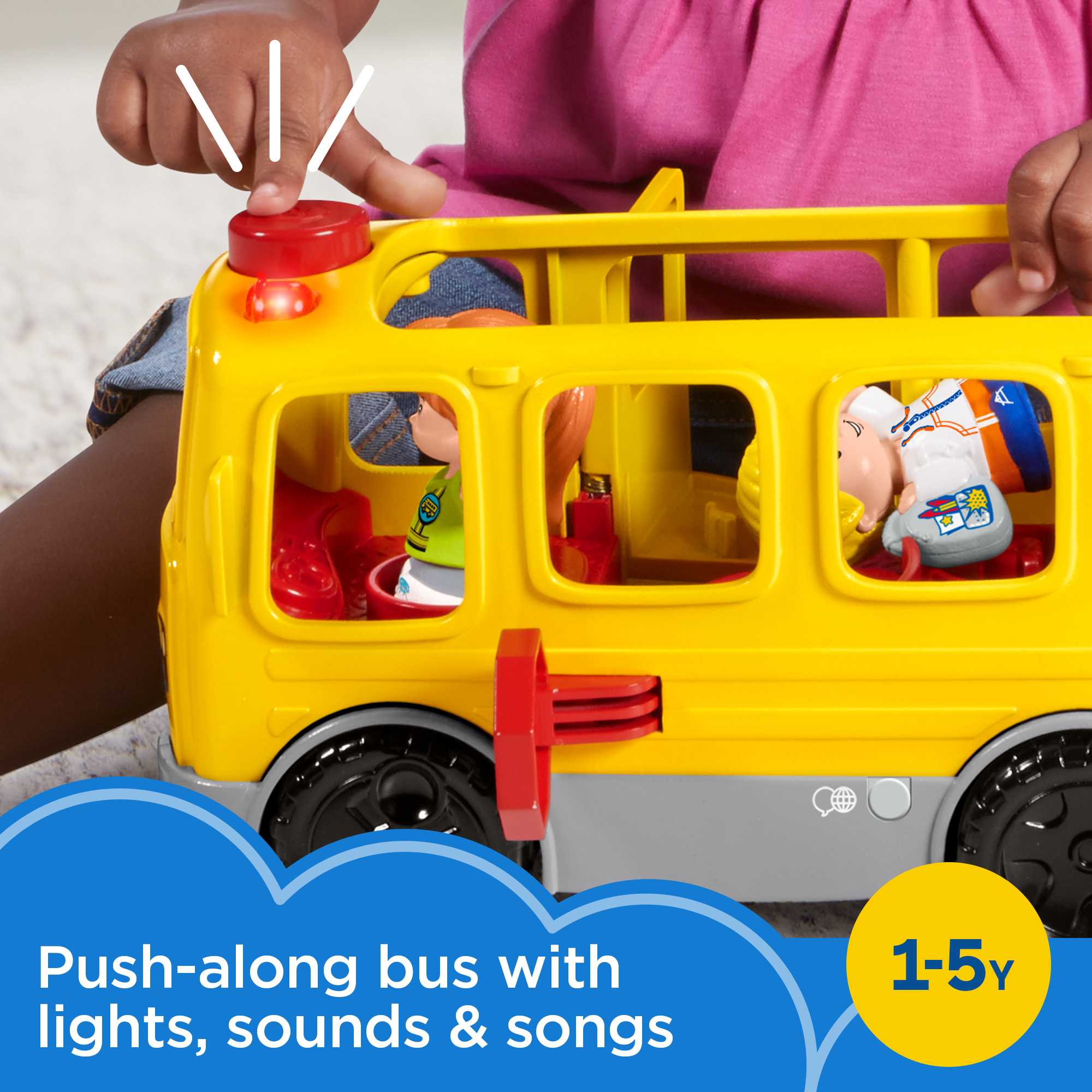 Fisher-Price Little People Sit With Me School Bus - English & French Version - Image 2