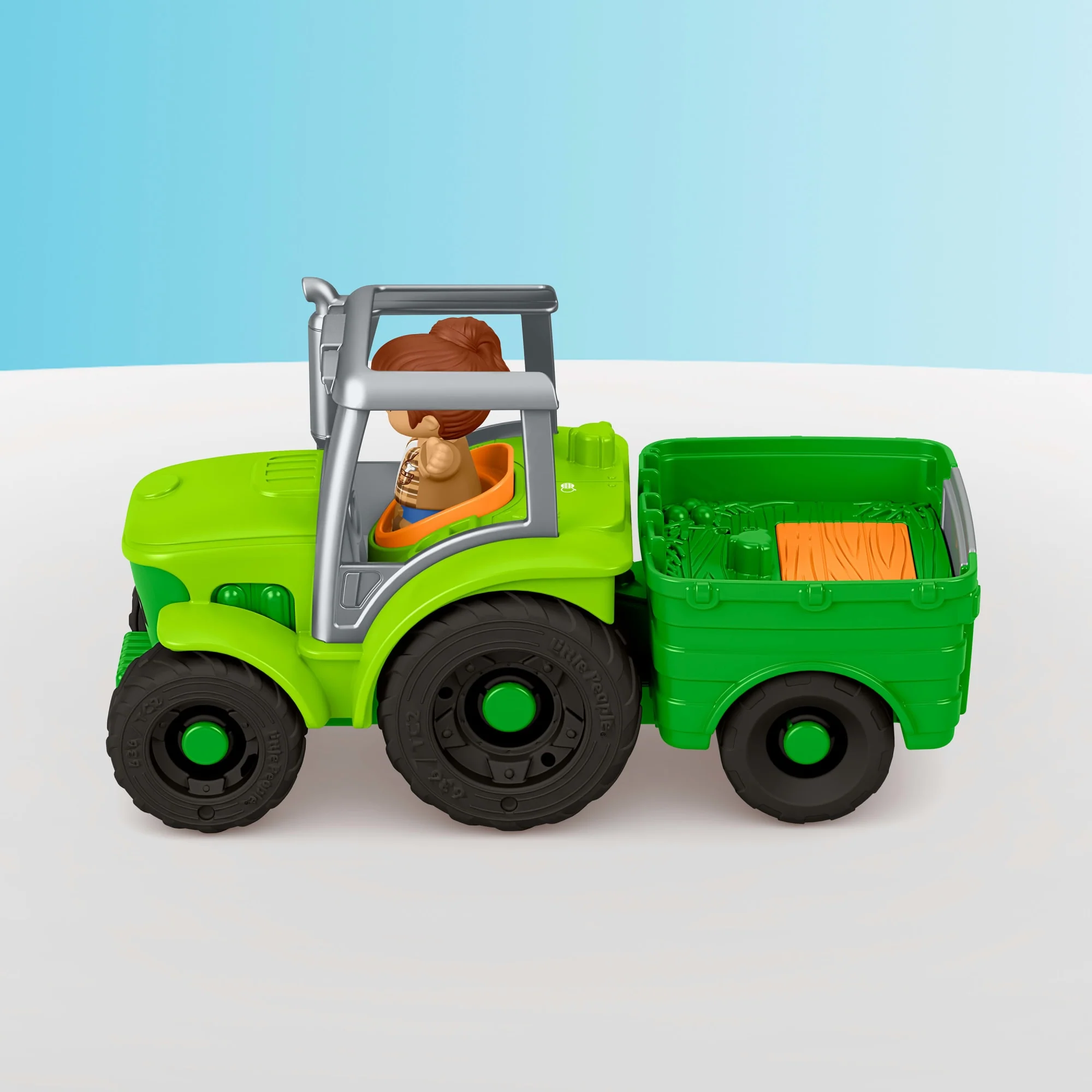Fisher-Price Little People Tracteur à Pousser, Multilingue - Image 3