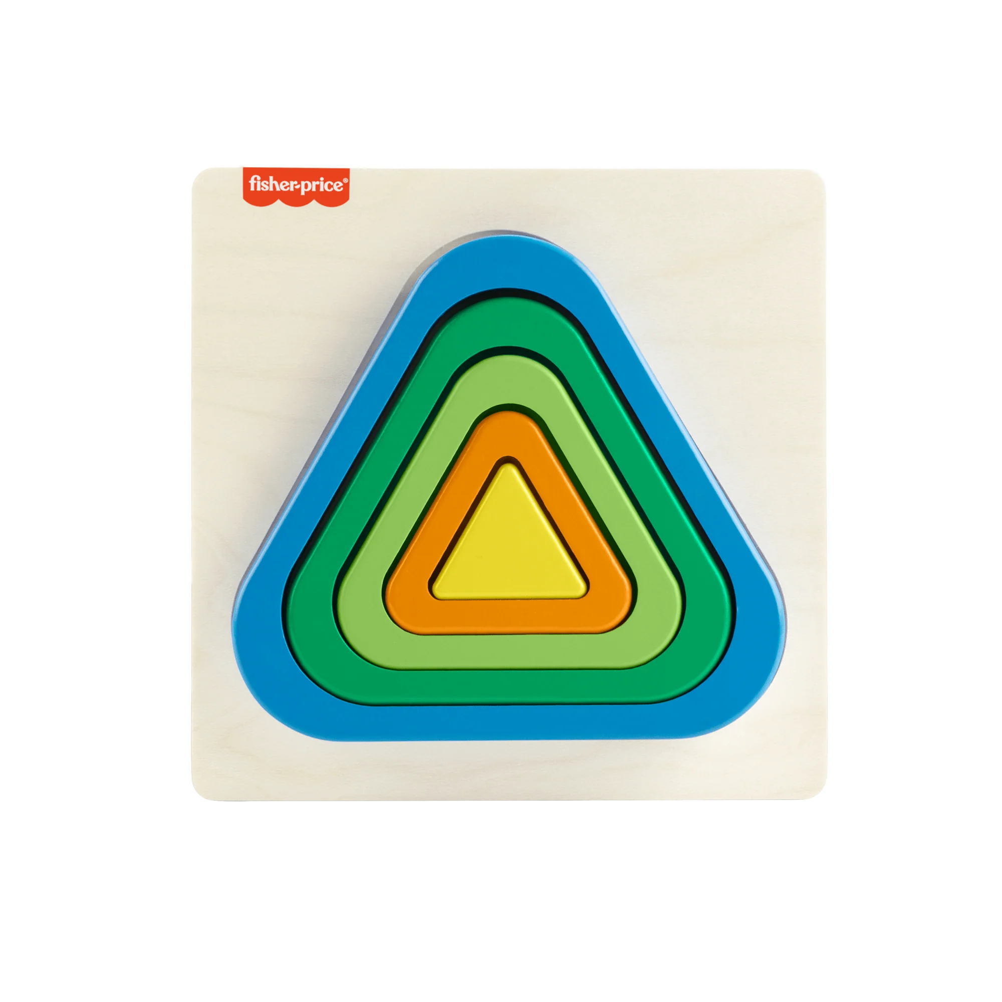 Fisher-Price  Mini Puzzle Arc-en-Ciel en Bois  Triangle, 5Éléments - Image 4