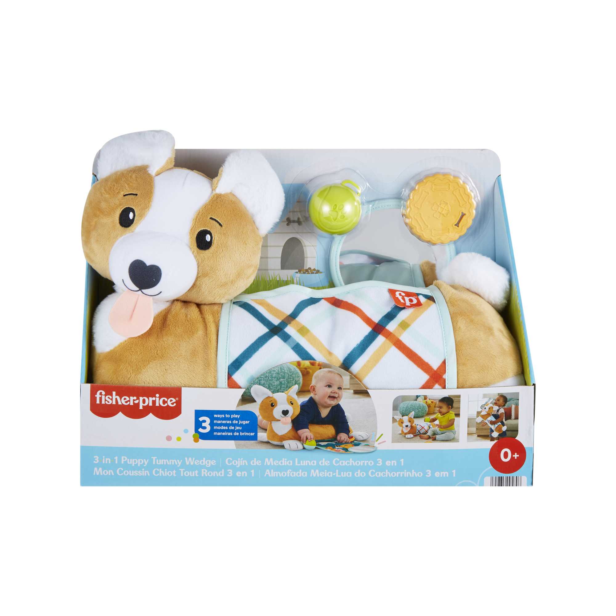 Fisher-Price Mon Coussin Chiot Tout Rond 3 en 1, dentition, Jouets - Image 6