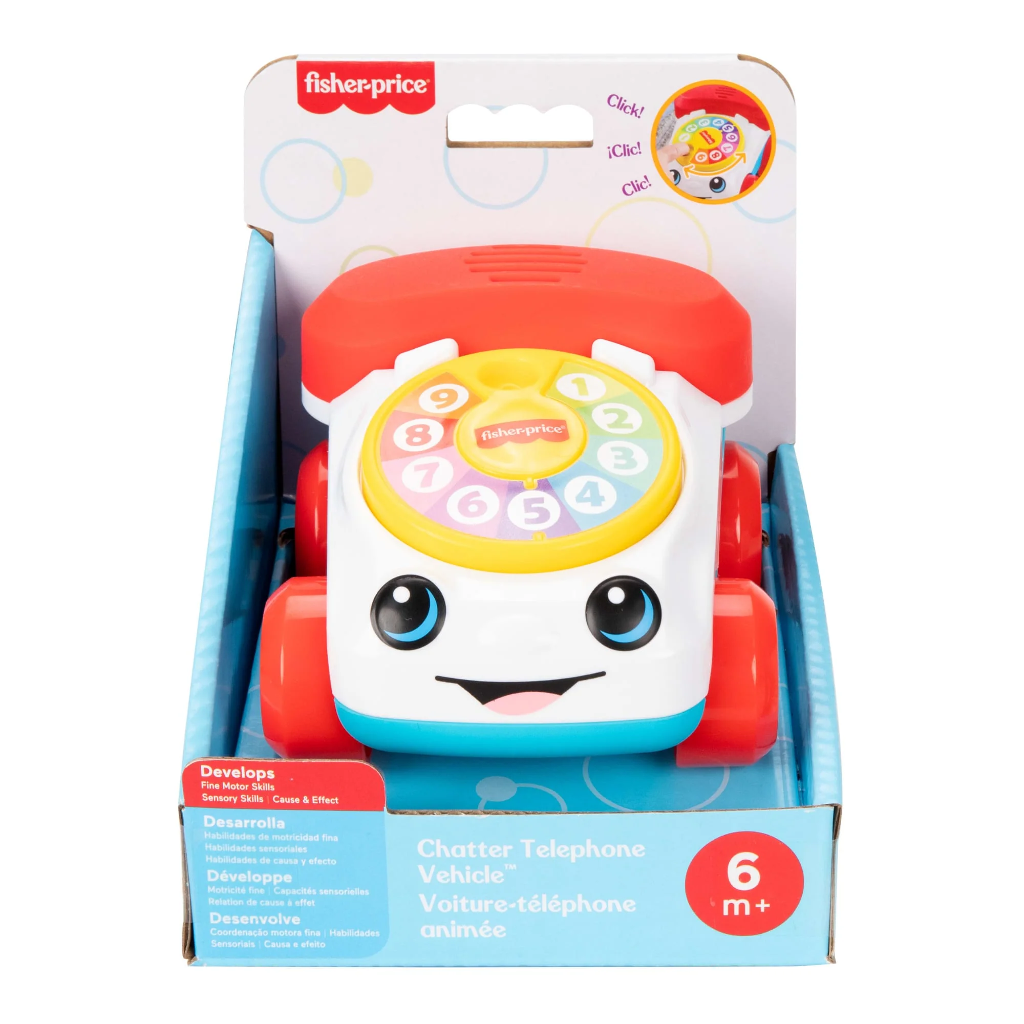 Fisher-Price-Mon Premier Téléphone Animé à Pousser-Avec Effets Sonores - Image 6