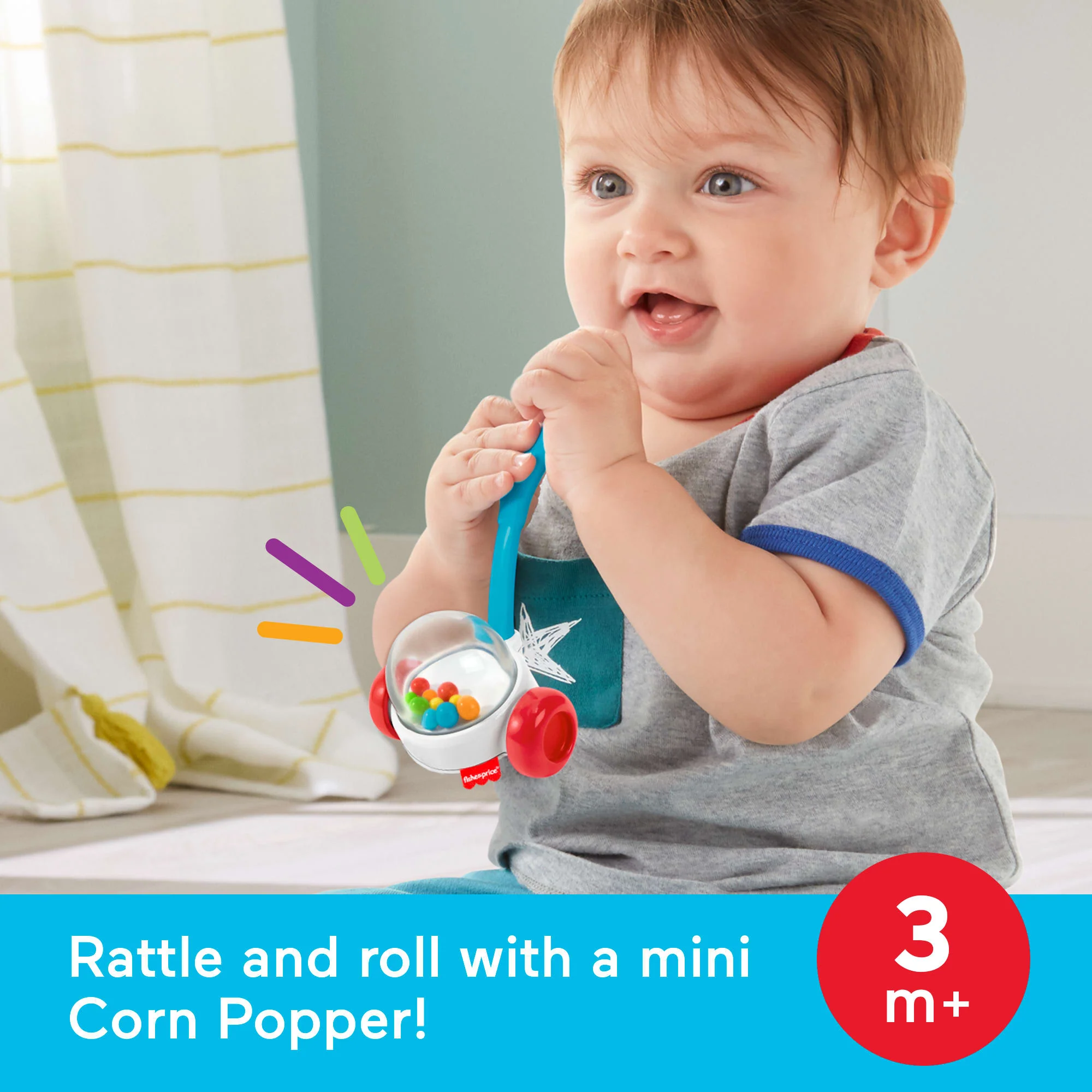 Fisher-Price Newborn Classic 2-Pack, Baby Rattle & Sensory Activity Toys For Developmental Play - Image 3