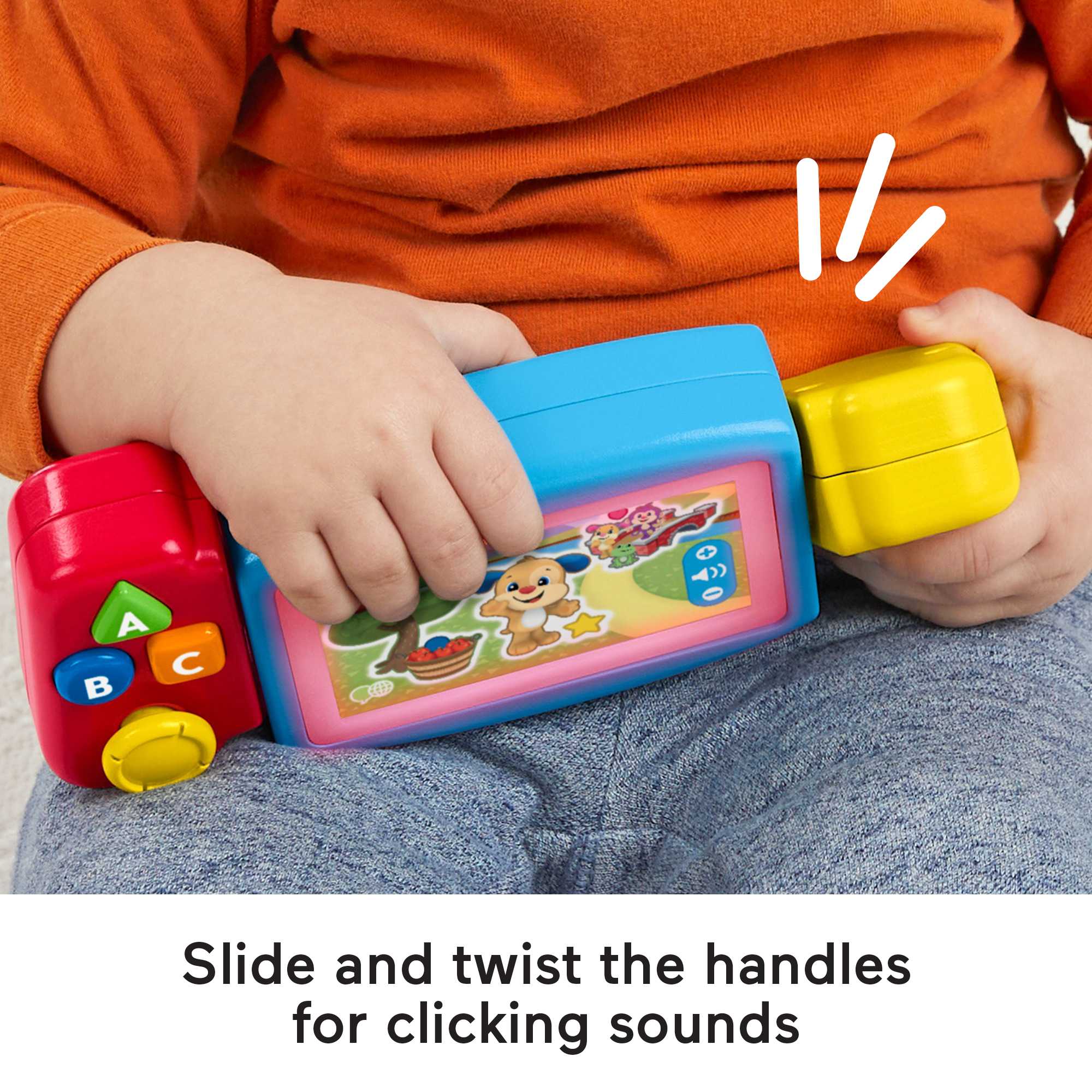 Fisher-Price Pretend Video Game Toddler Toy With Lights Sounds And Learning Songs, Laugh & Learn - English & French Version - Image 5