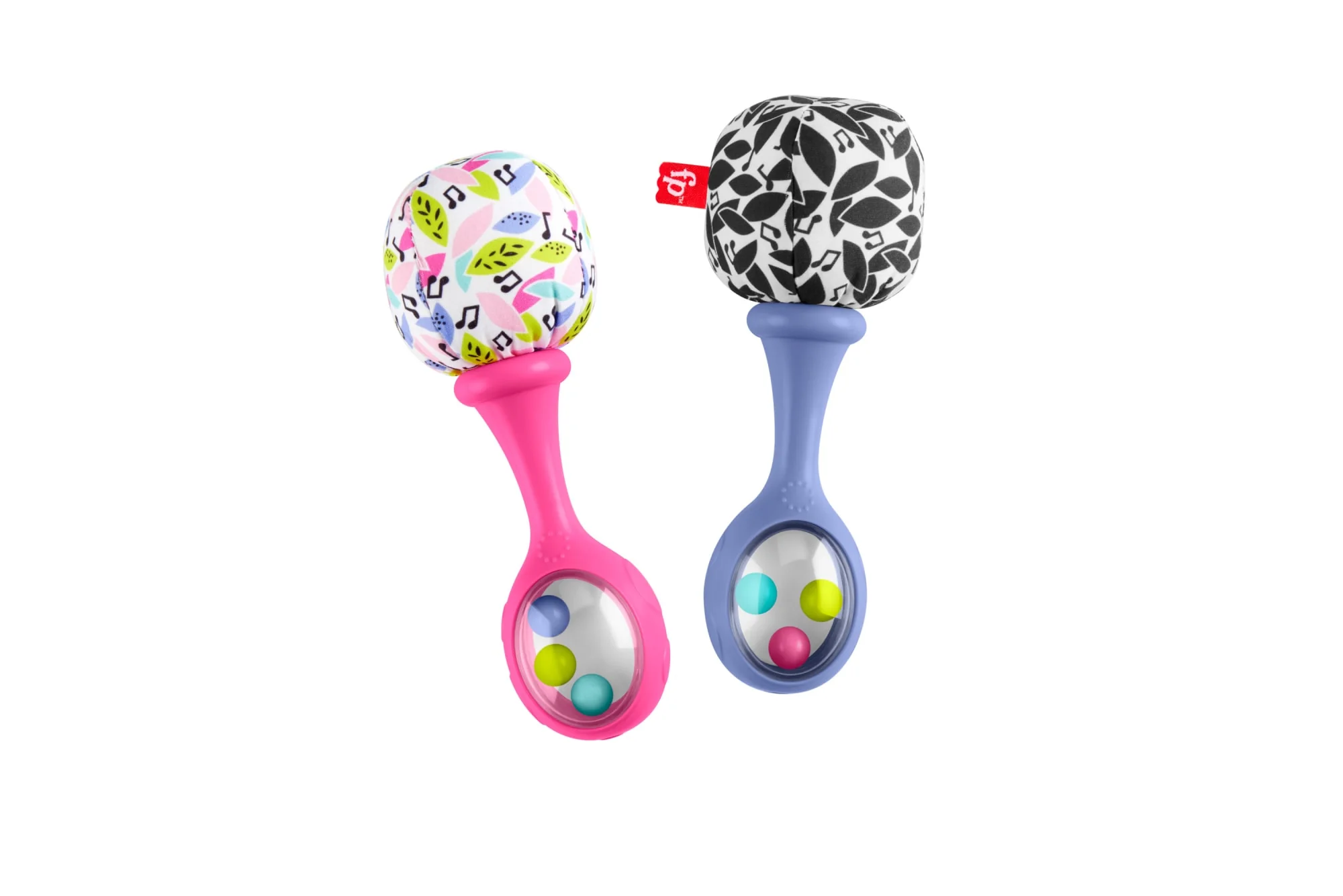 Fisher-Price Rattle ‘n Rock Maracas Set Of 2 Baby Rattles, Newborn Toys, Pink - Image 4