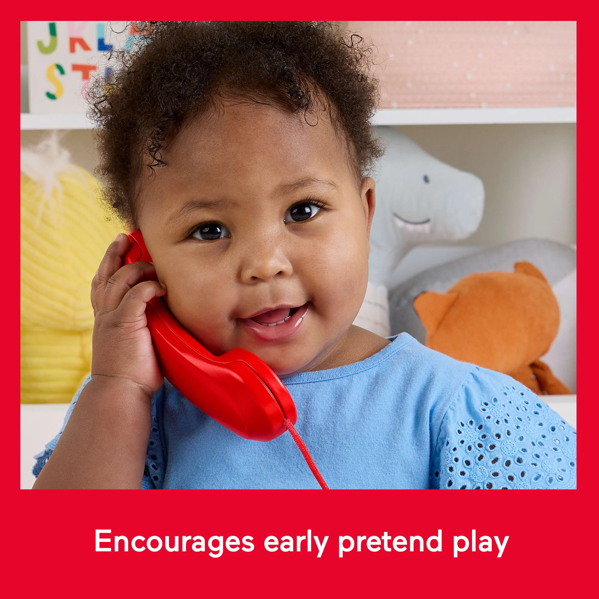 Fisher-Price Red Chatter Telephone Baby & Toddler Pull Toy, Mattel 80Th Anniversary Edition - Image 4