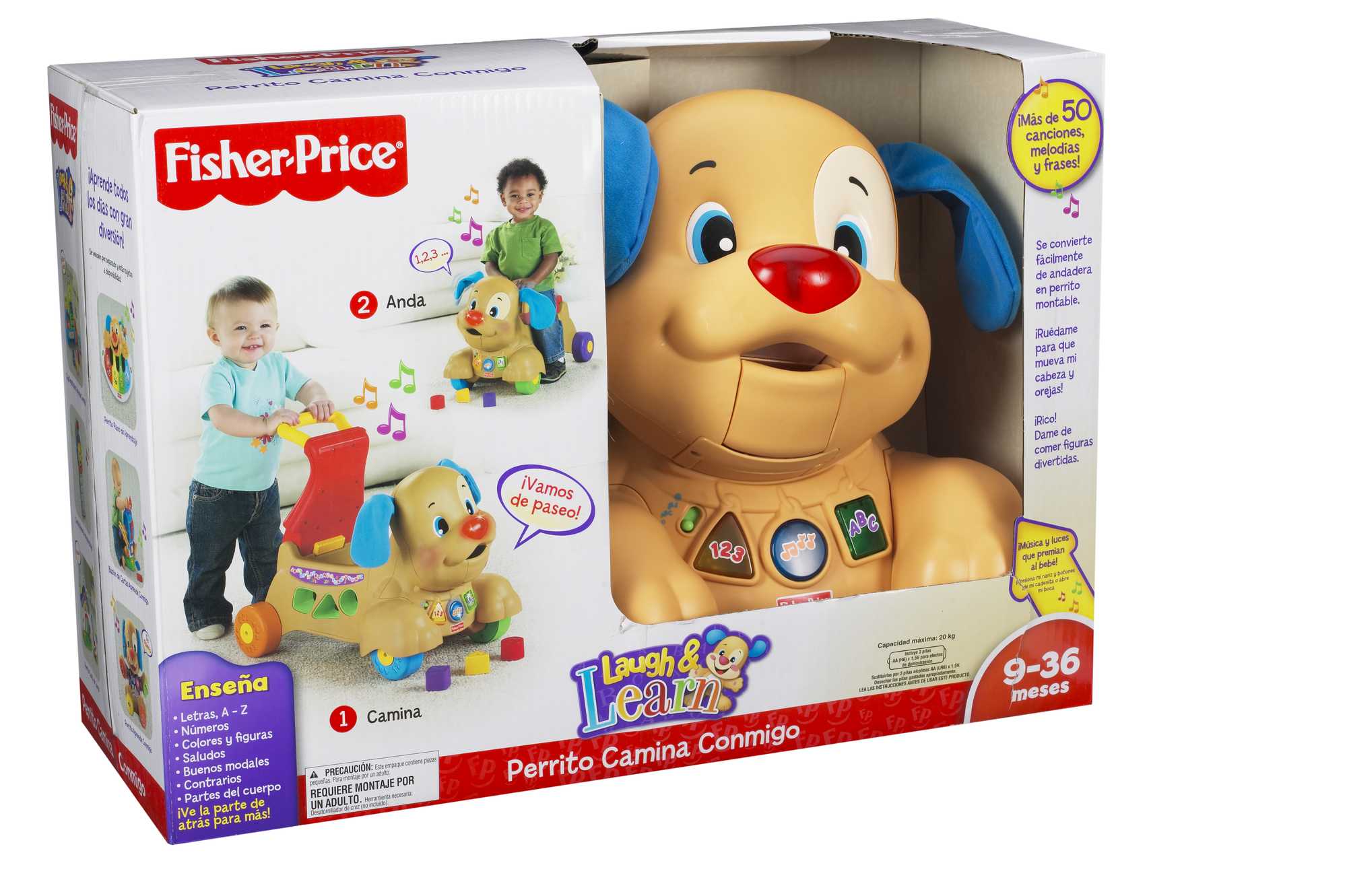 Fisher-Price Ríe y Aprende Andadera para Bebés Perrito Camina Conmigo - Image 6