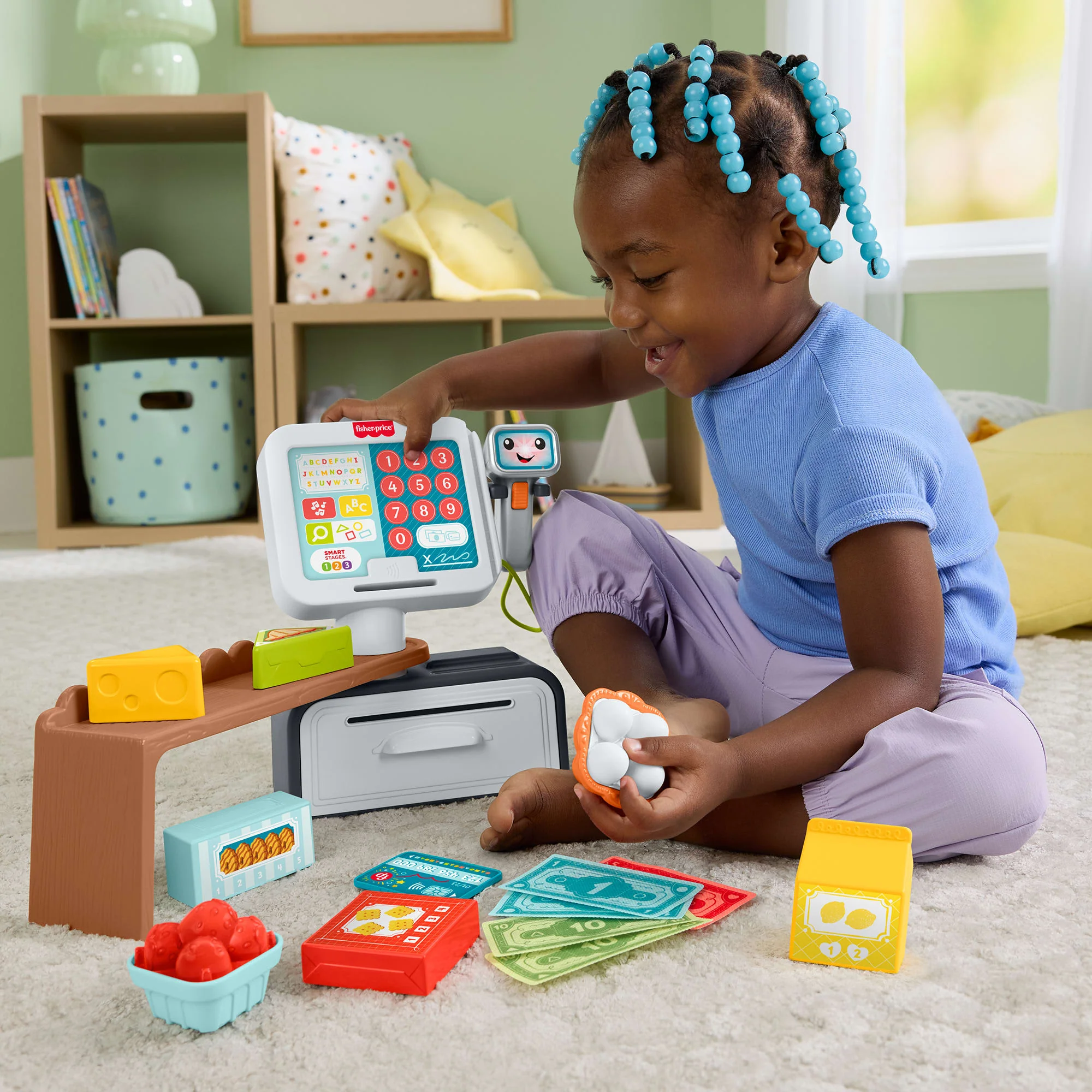 Fisher-Price Ríe y Aprende Juguete para Bebés Caja Registradora Escanea y Aprende - Image 2