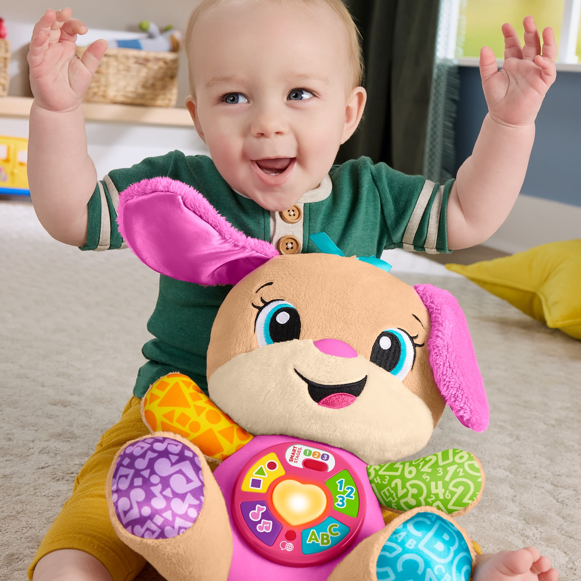 Fisher-Price Ríe y Aprende Juguete para Bebés Hermanita Aprende Conmigo - Image 2