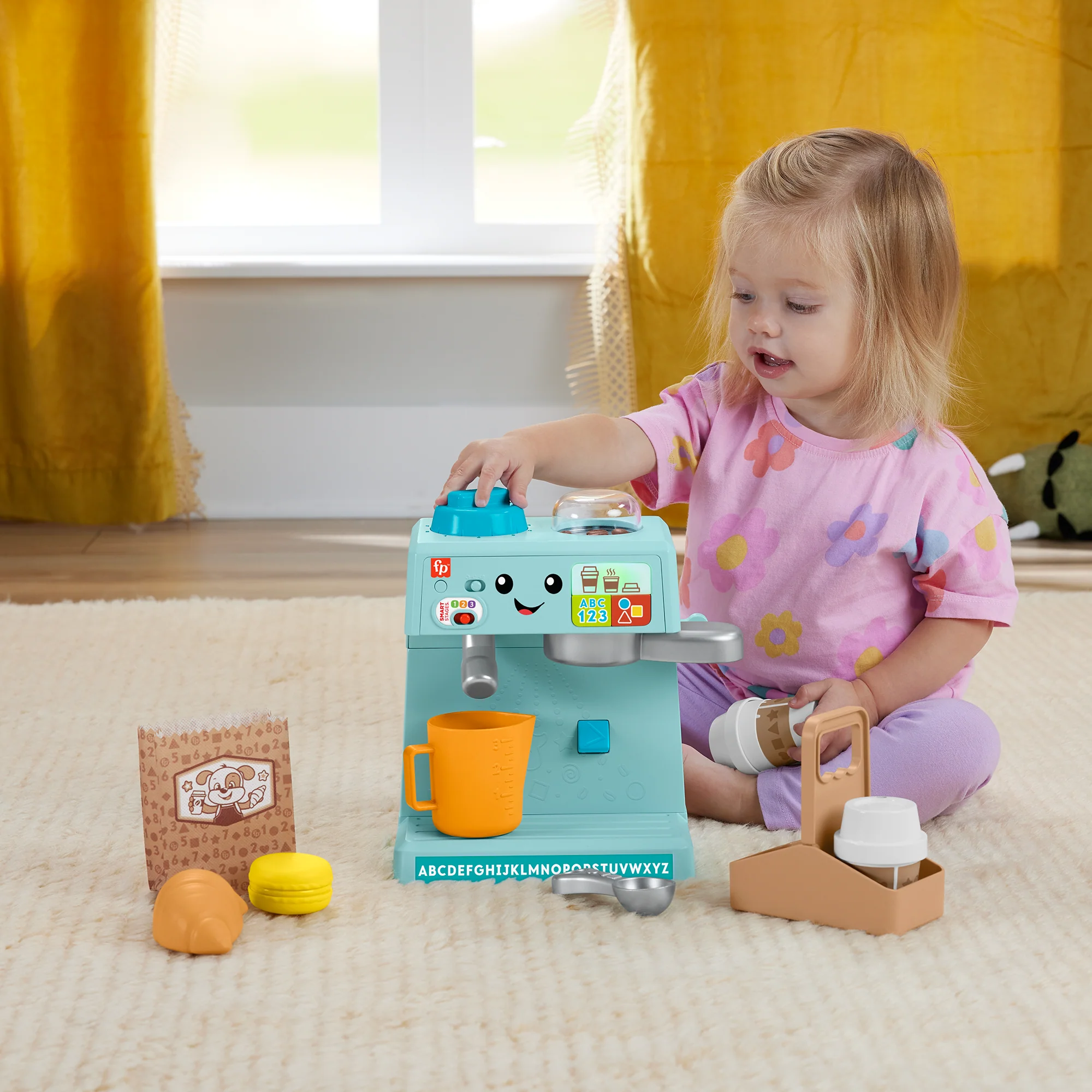 Fisher-Price Ríe y Aprende Juguete para Bebés Mi Primera Máquina de Café - Image 2