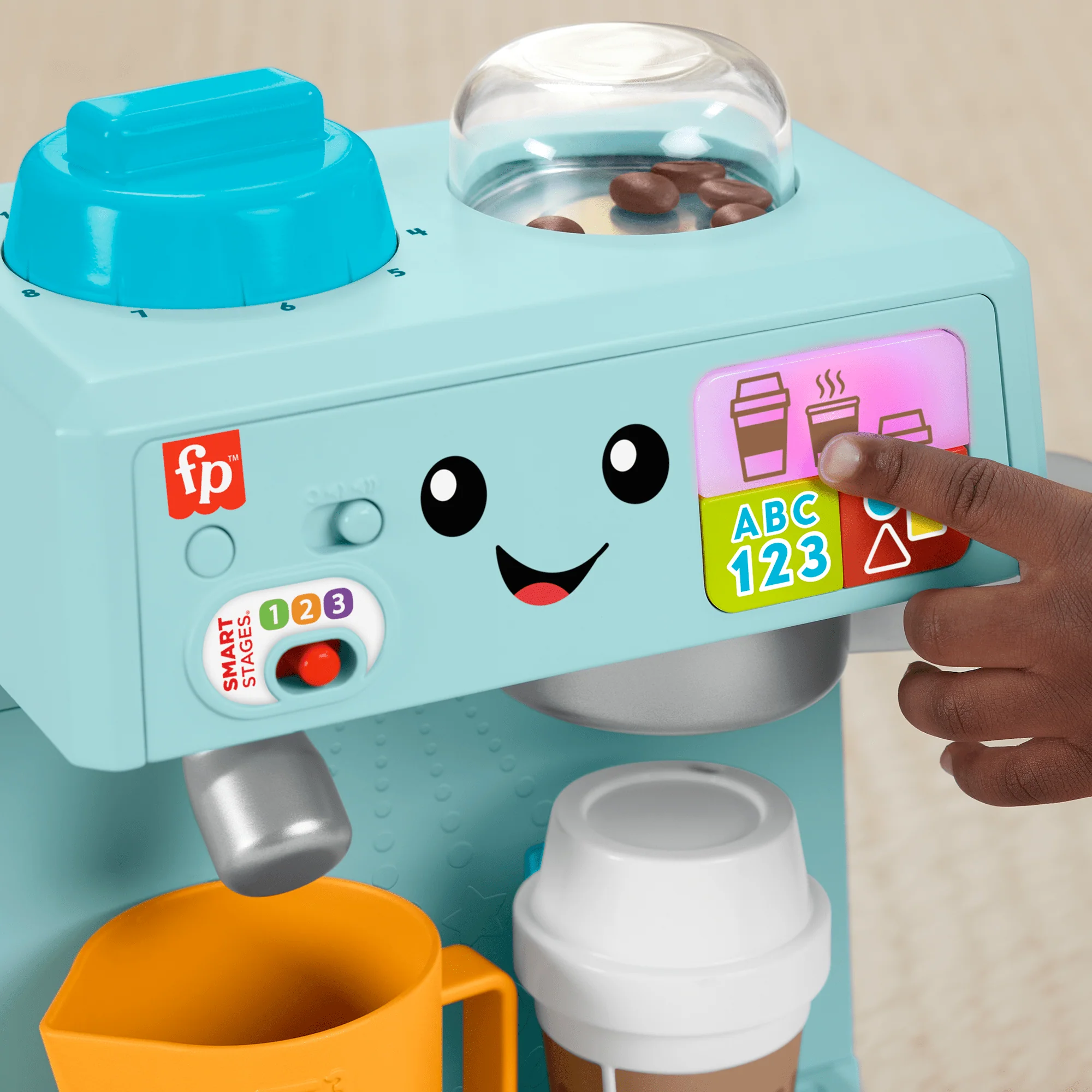 Fisher-Price Ríe y Aprende Juguete para Bebés Mi Primera Máquina de Café - Image 3