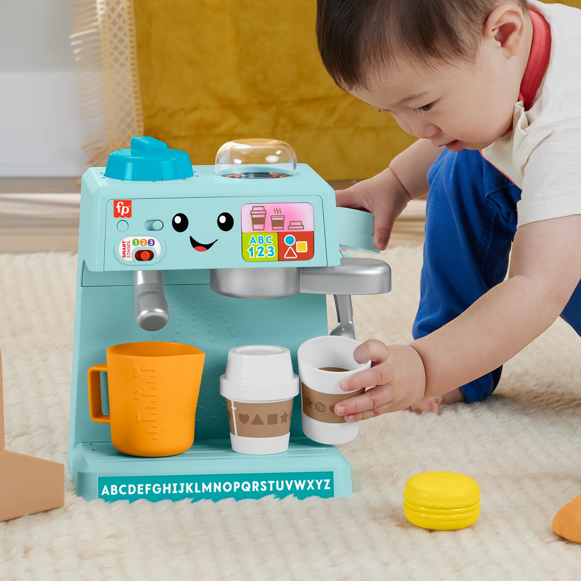 Fisher-Price Ríe y Aprende Juguete para Bebés Mi Primera Máquina de Café - Image 4