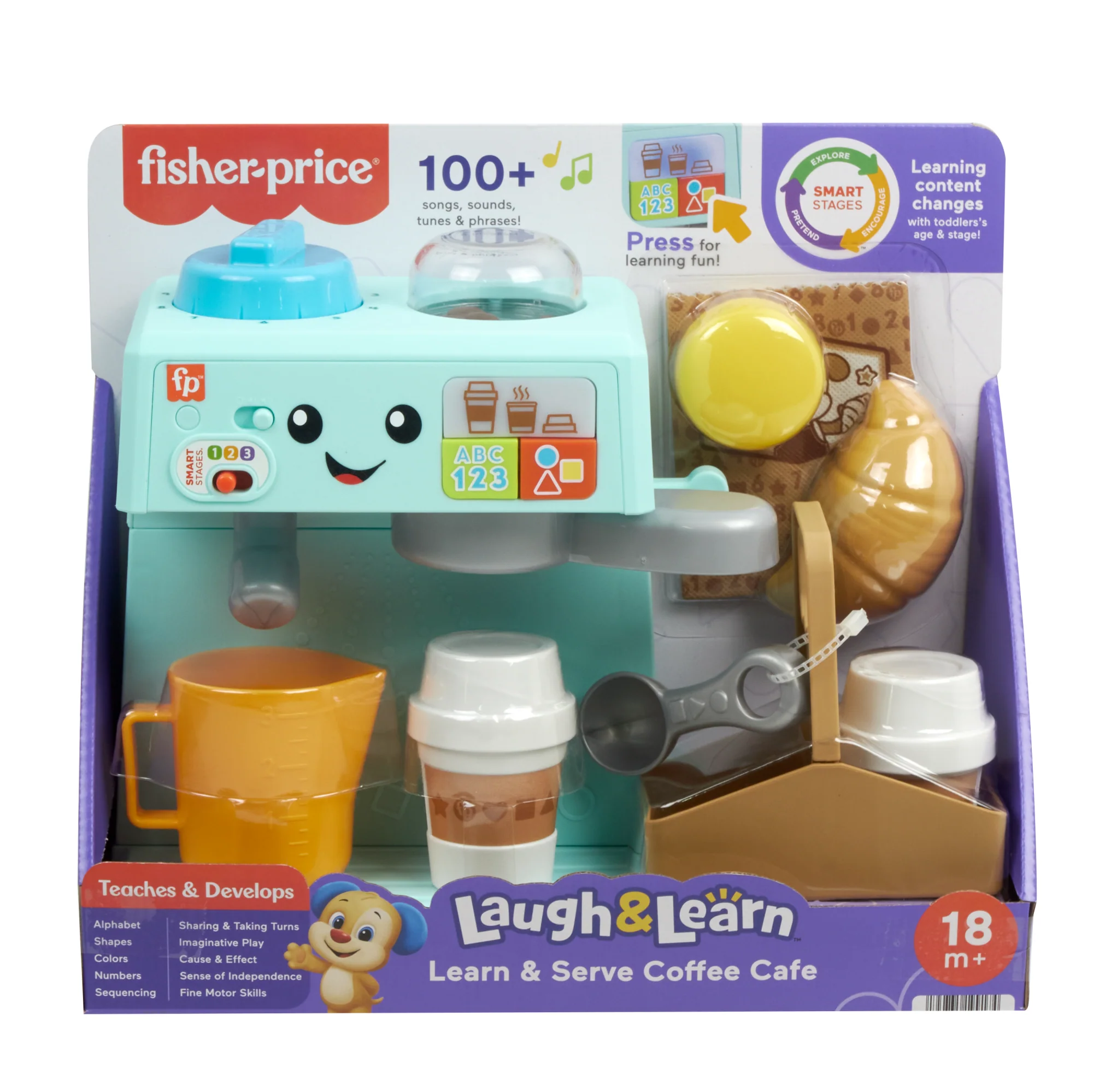 Fisher-Price Ríe y Aprende Juguete para Bebés Mi Primera Máquina de Café - Image 6