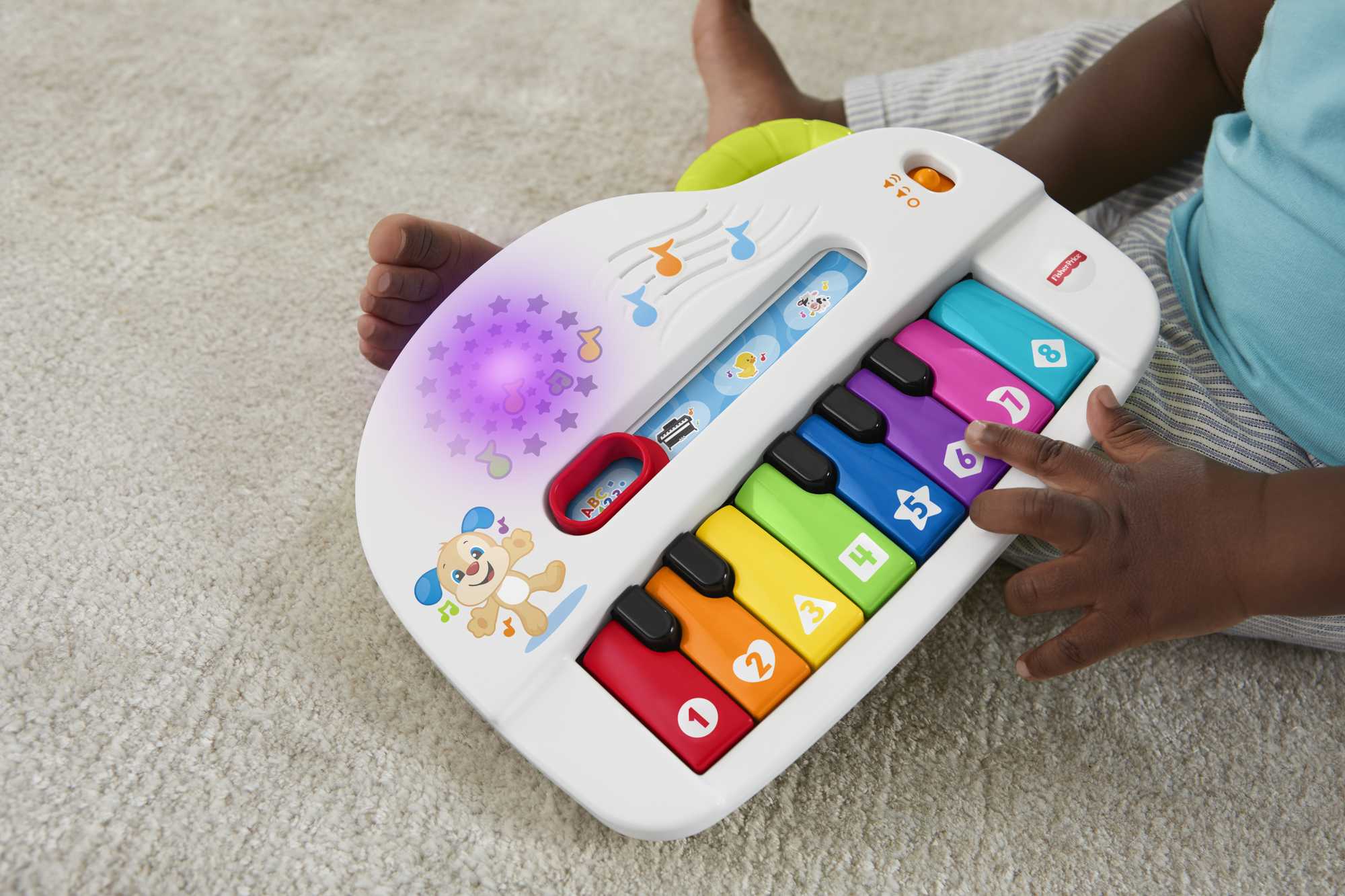 Fisher-Price Ríe y Aprende Juguete para Bebés Perrito Piano Sonidos Divertidos - Image 3