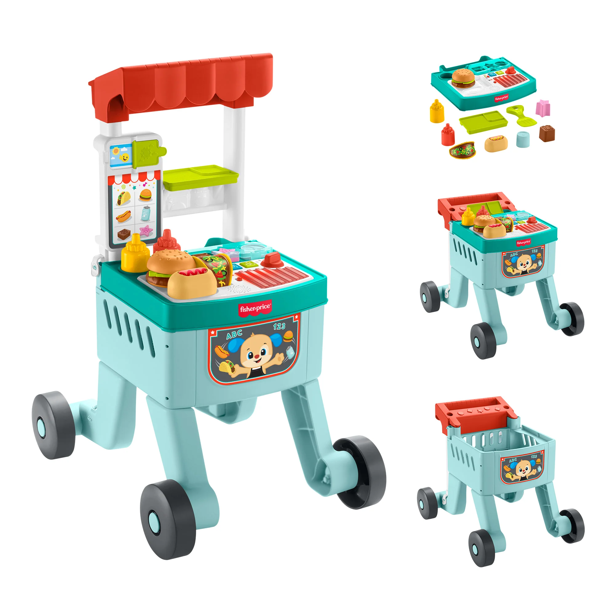 Fisher-Price® Rires et Éveil Chariot Trotteur 4 en 1