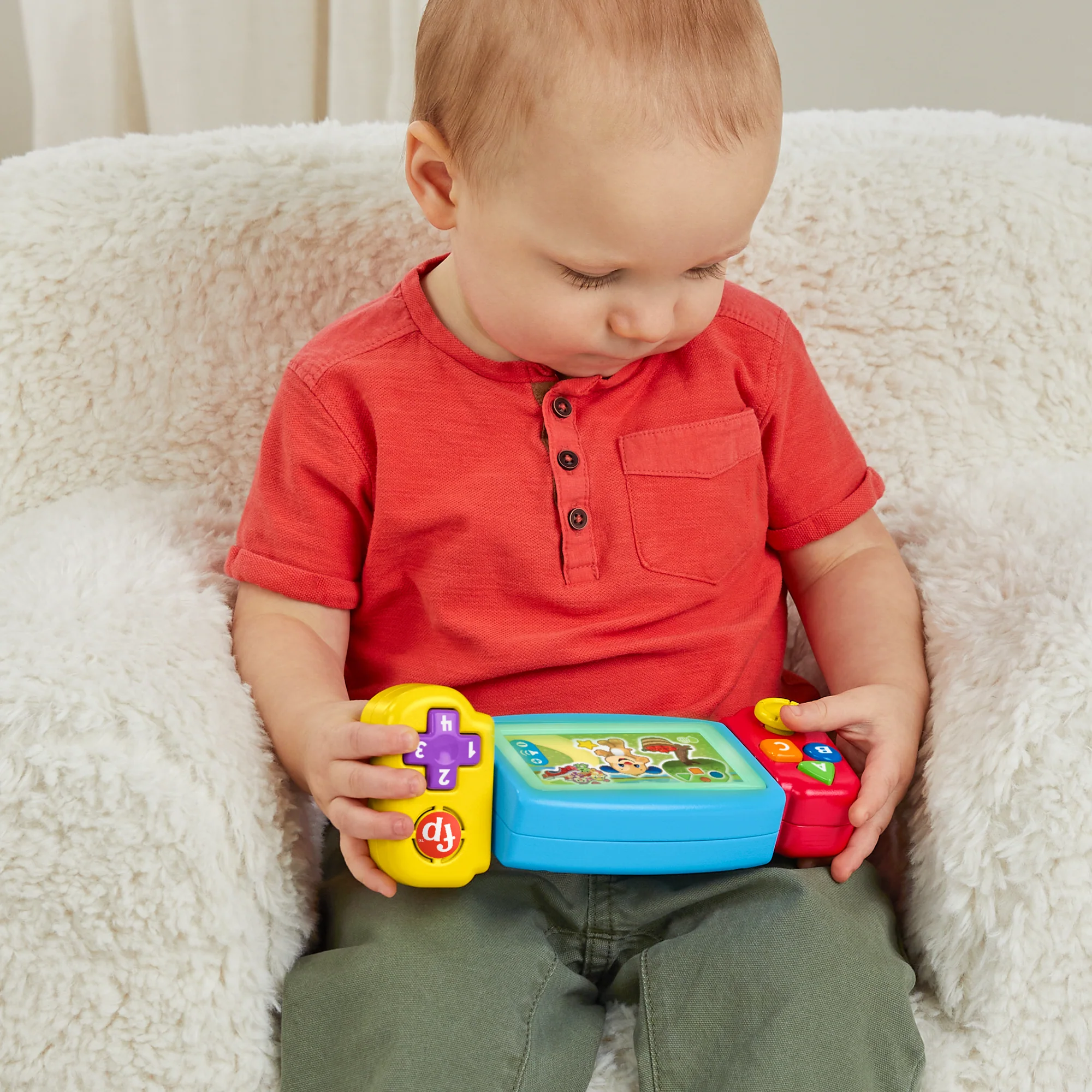 Fisher-Price Rires et Éveil Ma Tourni-Console D’Apprentissages - Version Anglaise et Française - Image 2