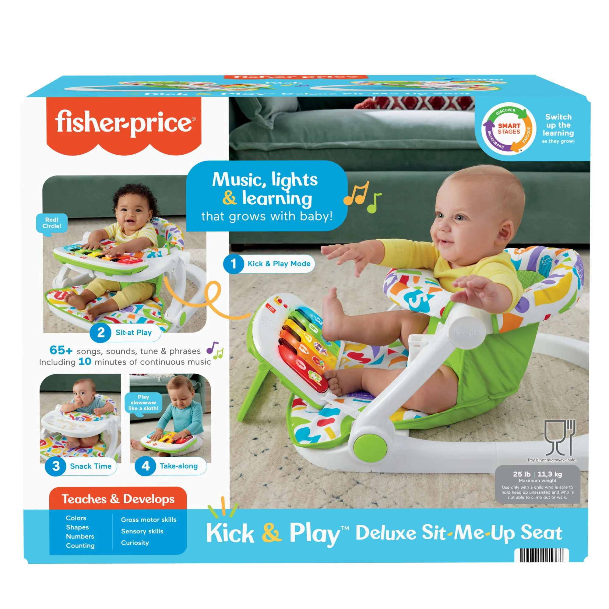 Fisher-Price Siège de Luxe Avec Piano Musical, Plateau à Collation - Image 6