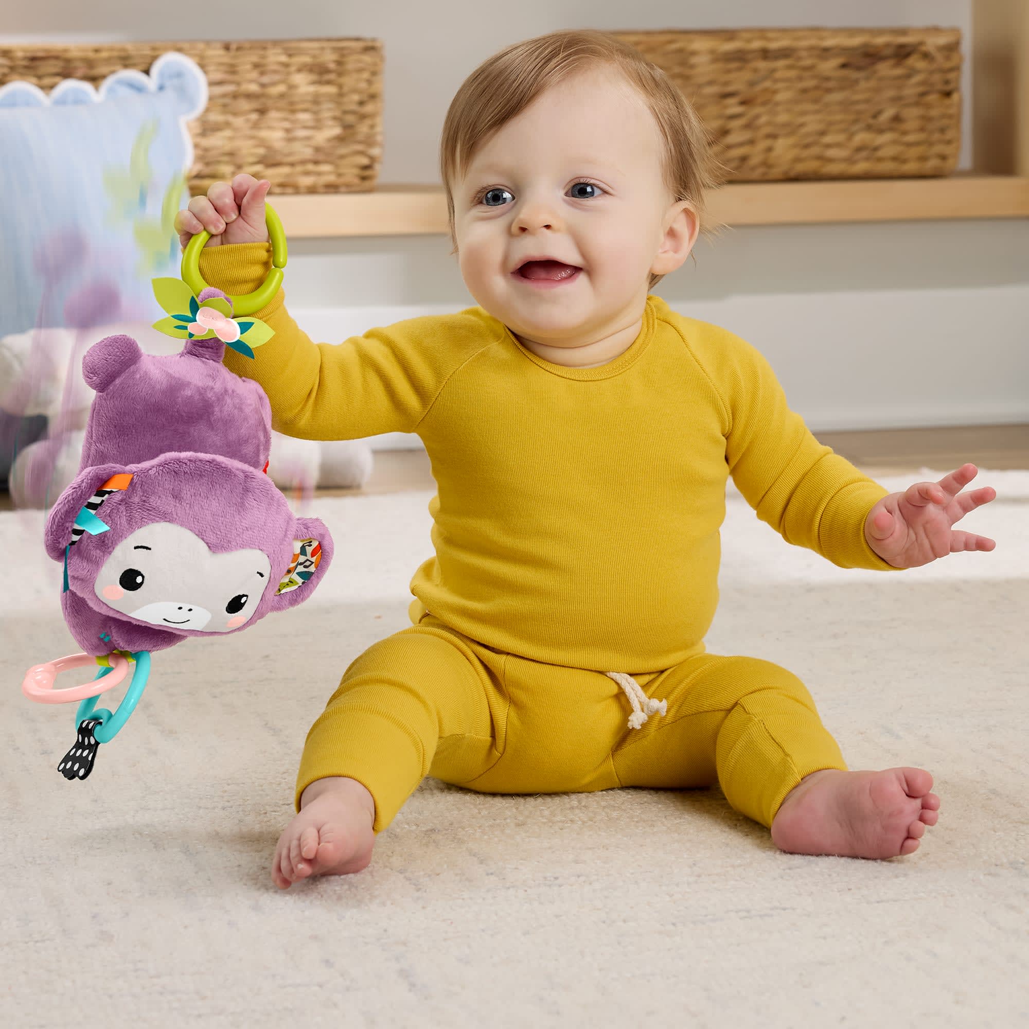 Fisher-Price Singe Violet Chanteur, Jouet Pour Poussettes - Image 3