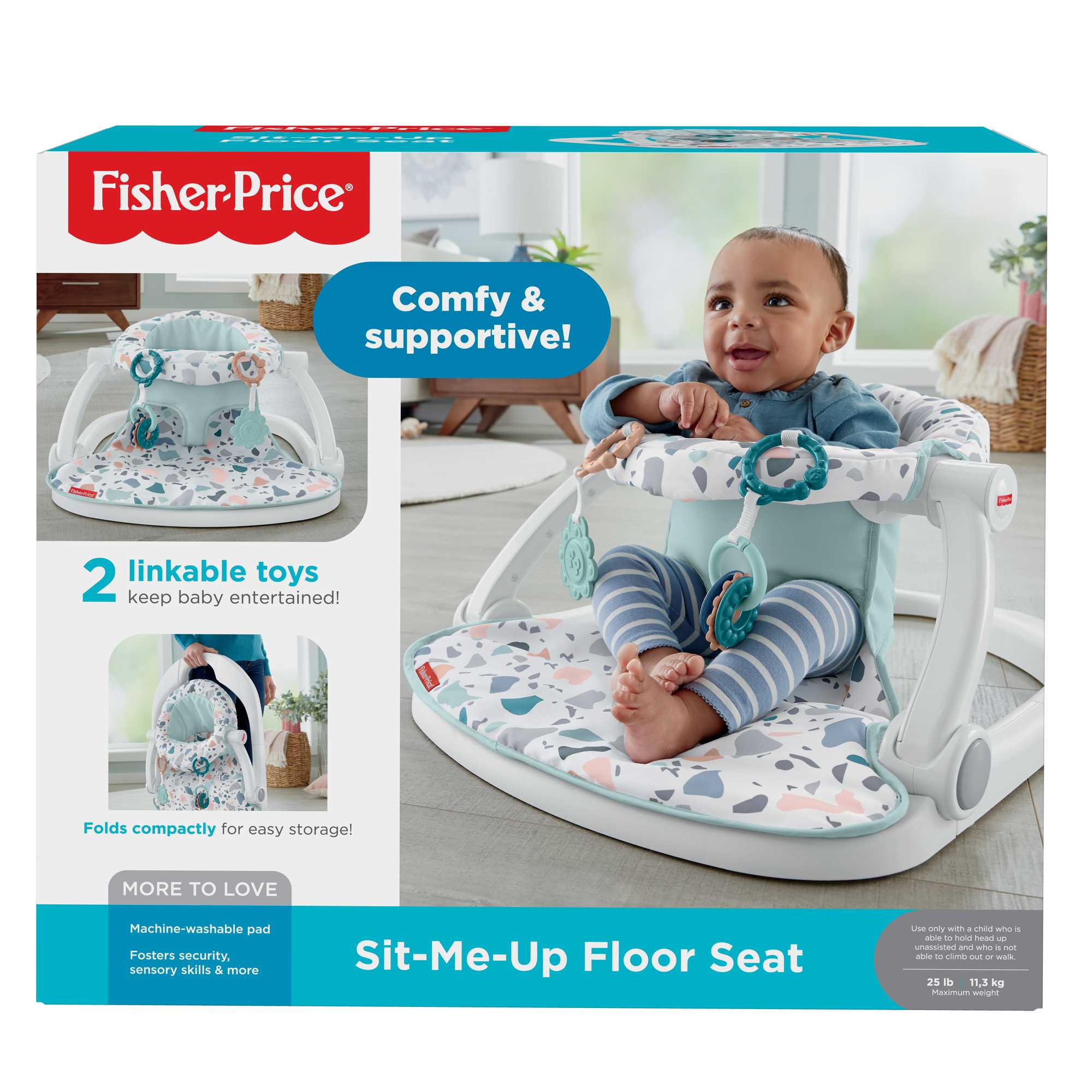 Fisher-Price® Sit-Me-Up Floor Seat - Terrazo Fashion - Image 6