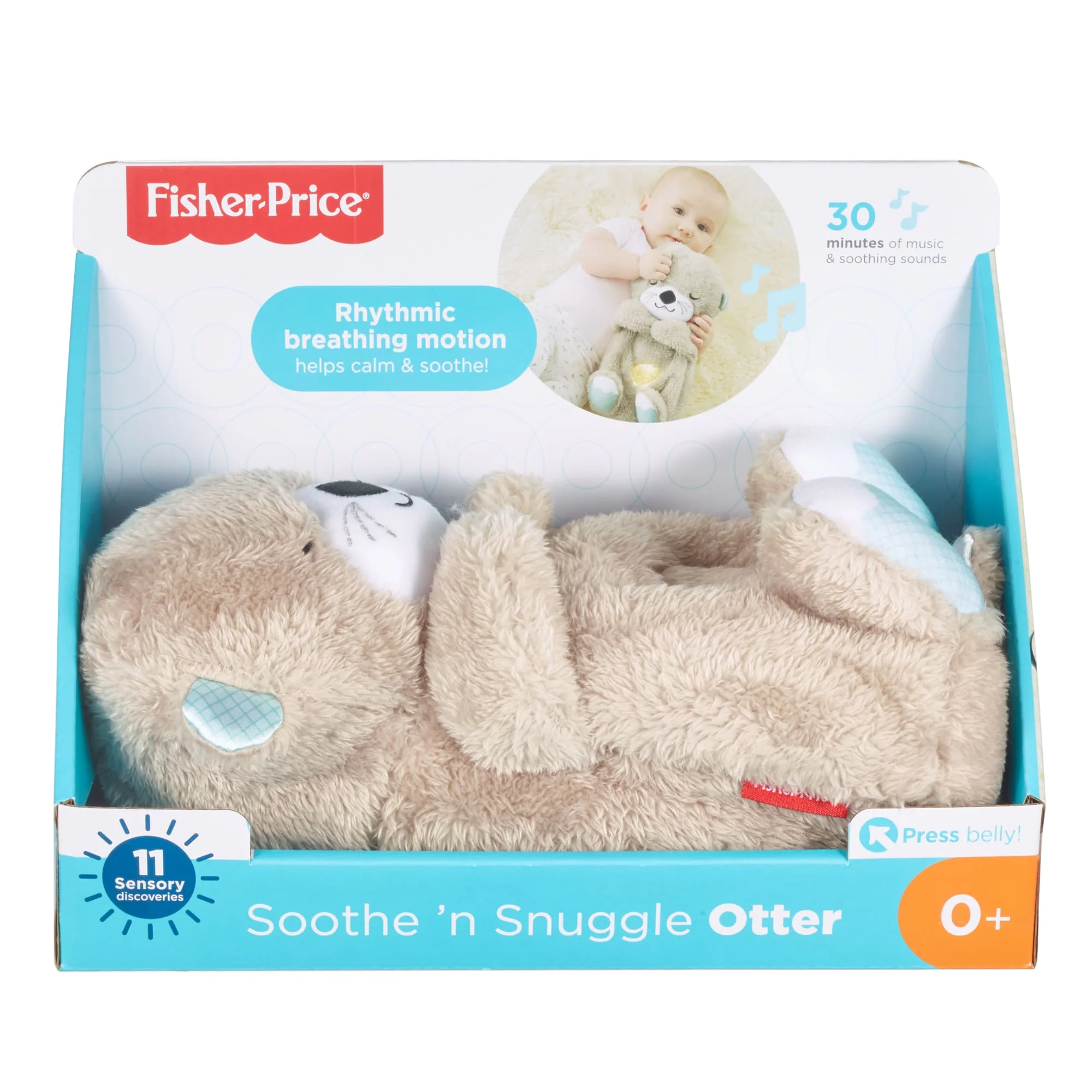 Fisher-Price SooThe 'n Snuggle Otter Baby Sound Machine With Rhythmic Breathing Motion - Image 6