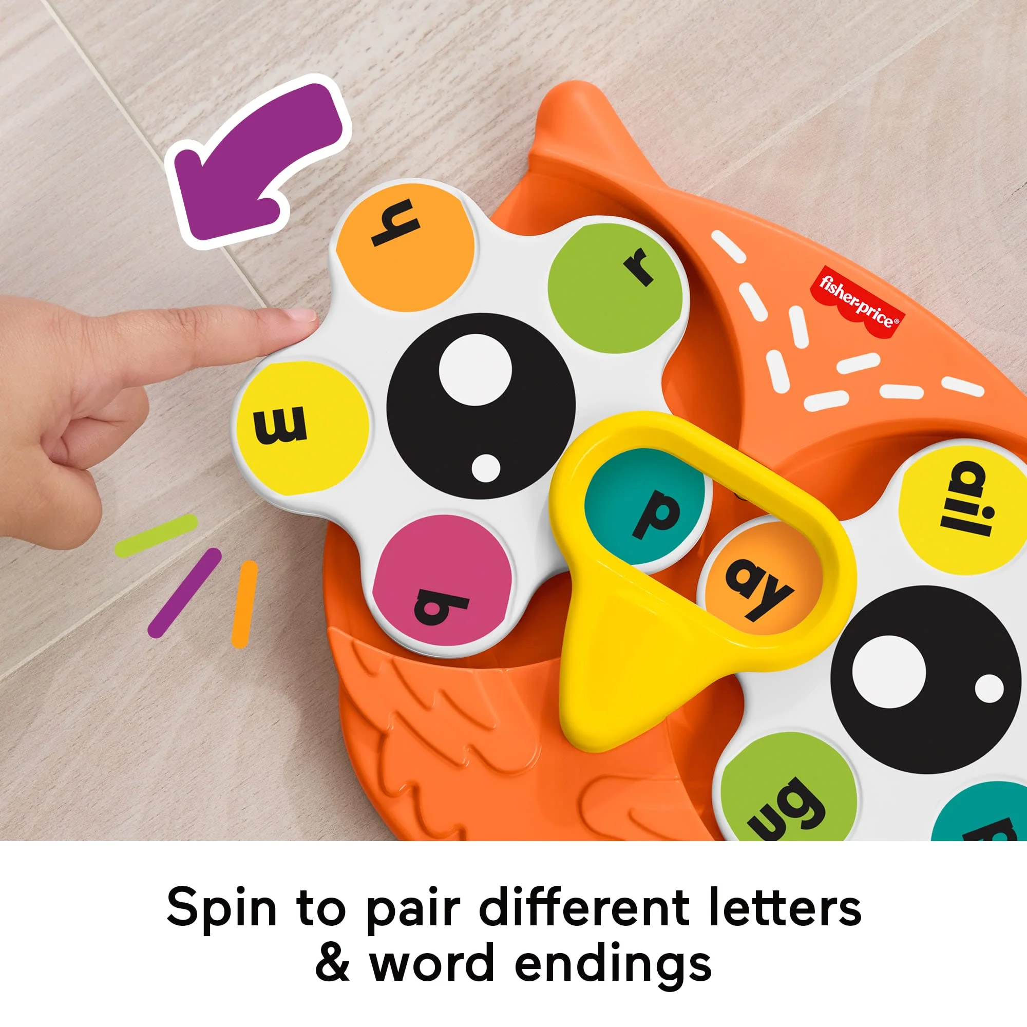 Fisher-Price Spin ‘n Rhyme Fidget Spinner Learning Activity Toy For Preschool Kids - Image 3