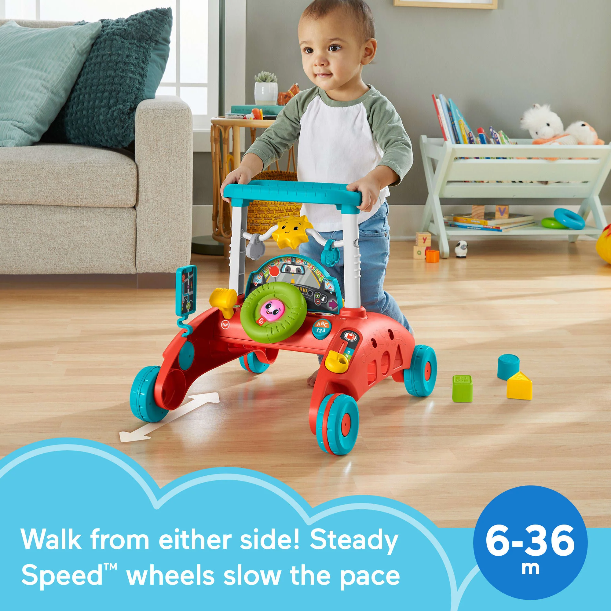 Fisher-Price Steady Speed 2-Sided Walker - English & French Version - Image 2