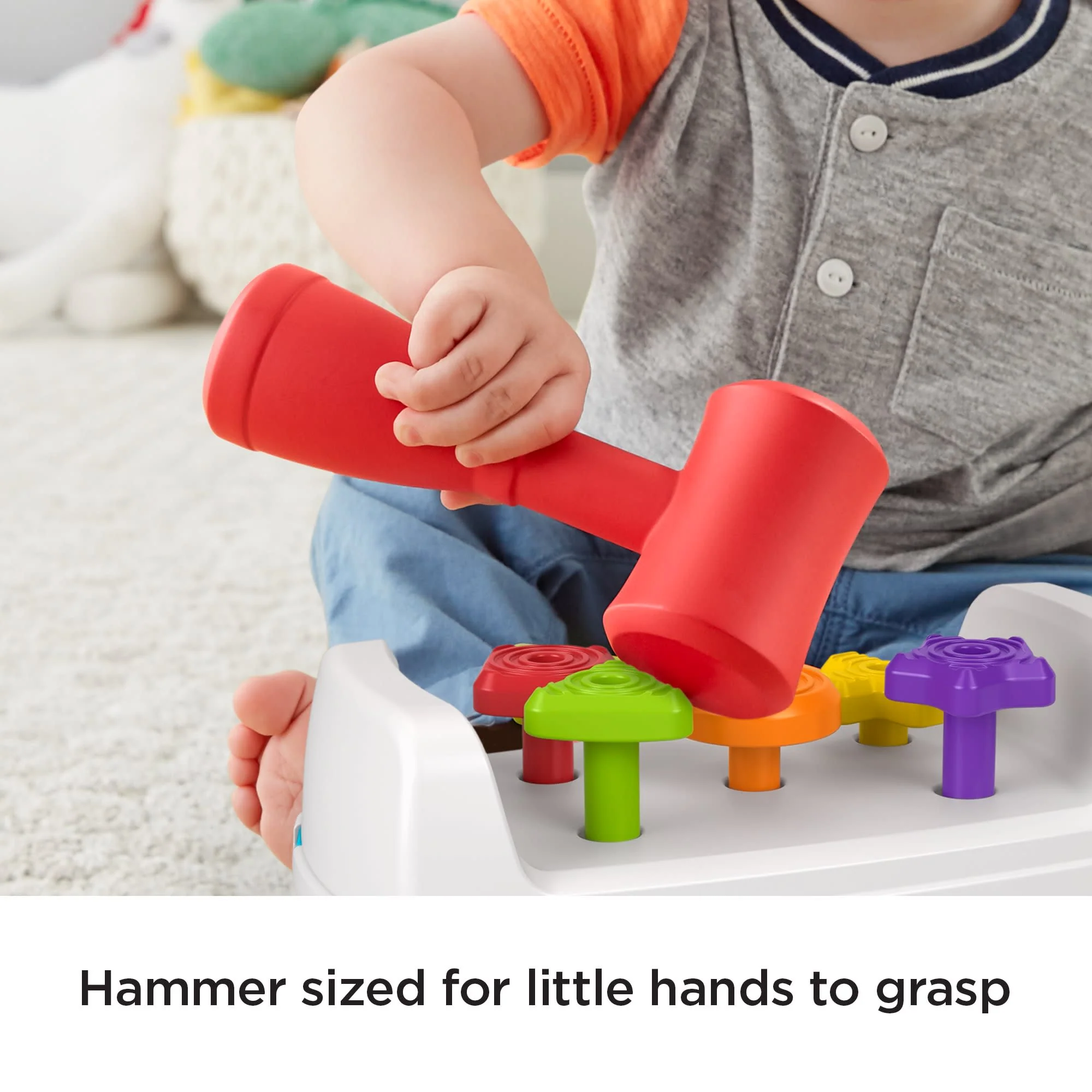 Fisher-Price Tap & Turn Bench, Double-Sided infant & Toddler Toy - Image 4
