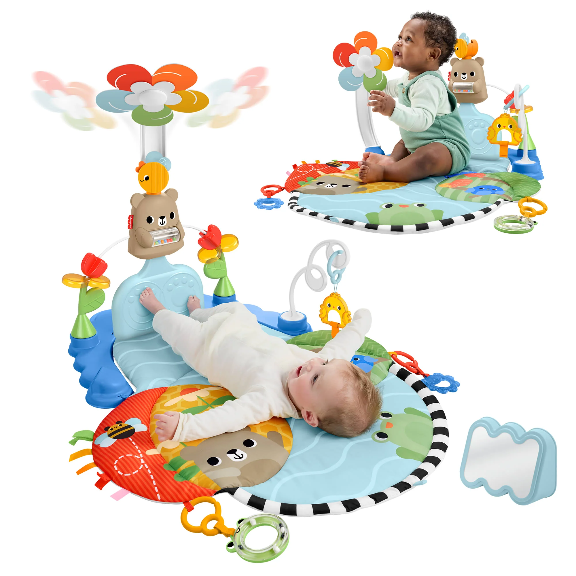 Fisher-Price-Tapis D’Activités 3 en 1 Jeu Avec Les Pieds-Nouveau-Né
