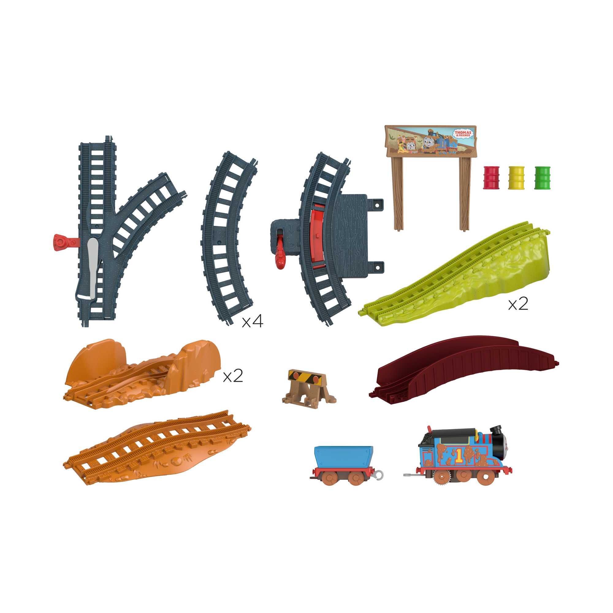 Thomas et ses Amis Coffret Aventures Boueuses, Thomas Motorisé - Image 4