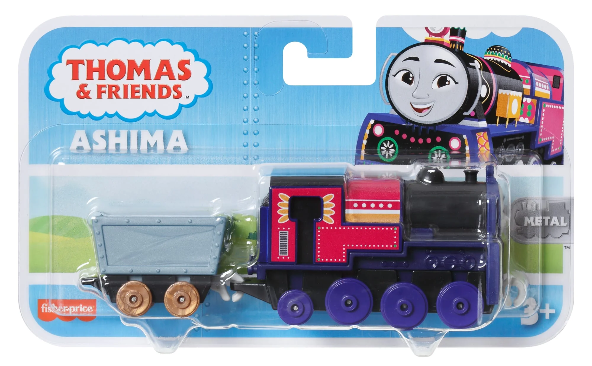 Thomas et ses Amis Locomotive à Pousser et Wagon Ashima, Métal - Image 6