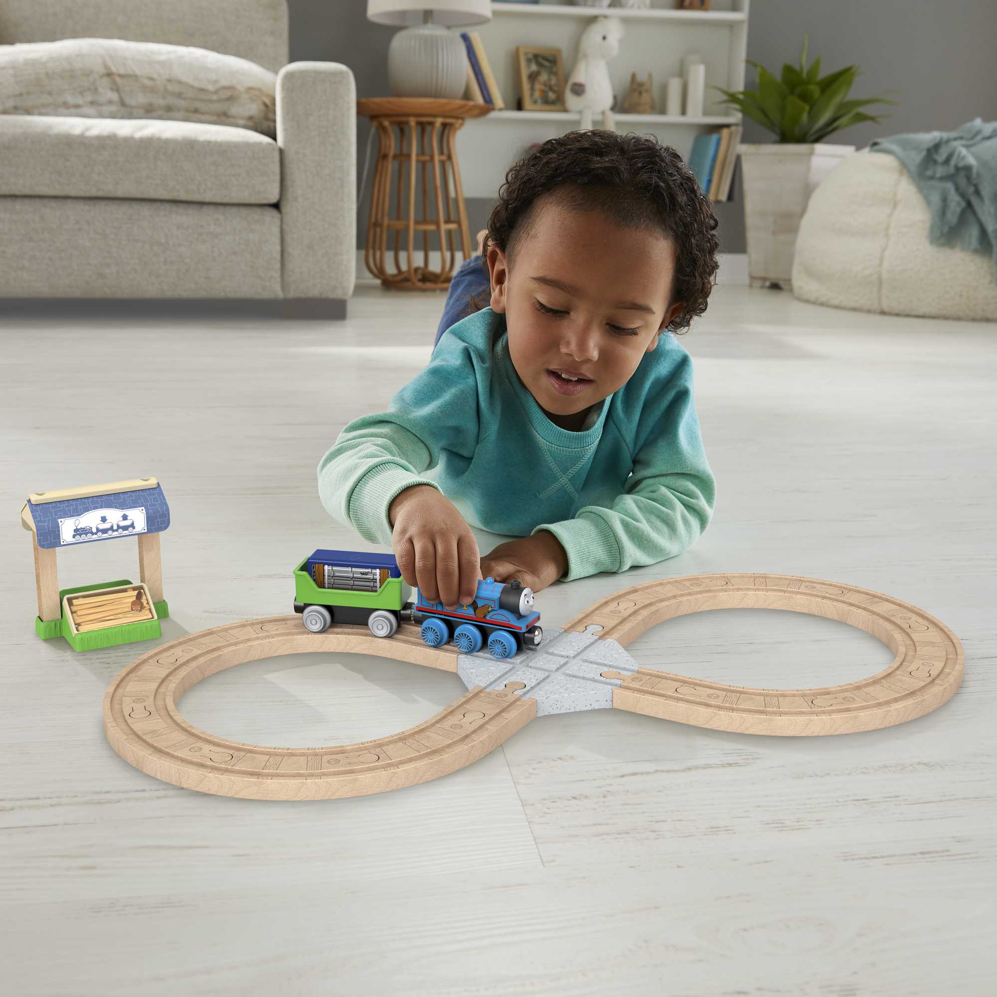 Fisher-Price Thomas et ses Amis Piste en Bois Coffret Piste Piste en 8 - Image 2