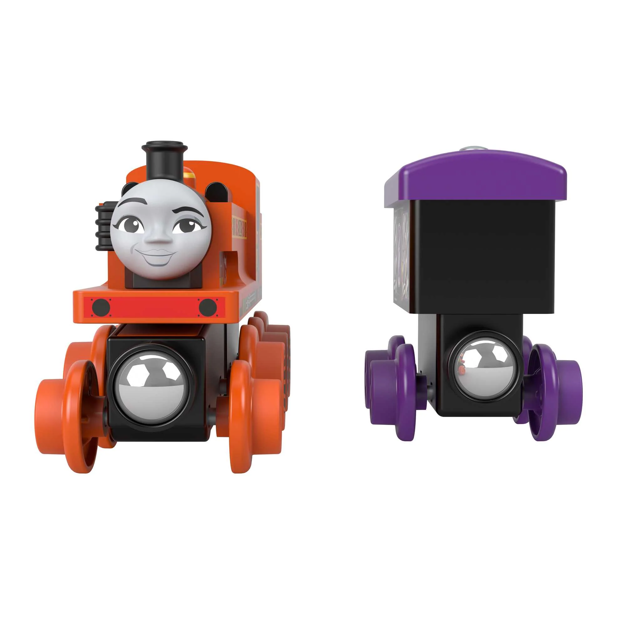 Fisher-Price Thomas et ses Amis Piste en Bois Locomotive Nia et Wagon - Image 3