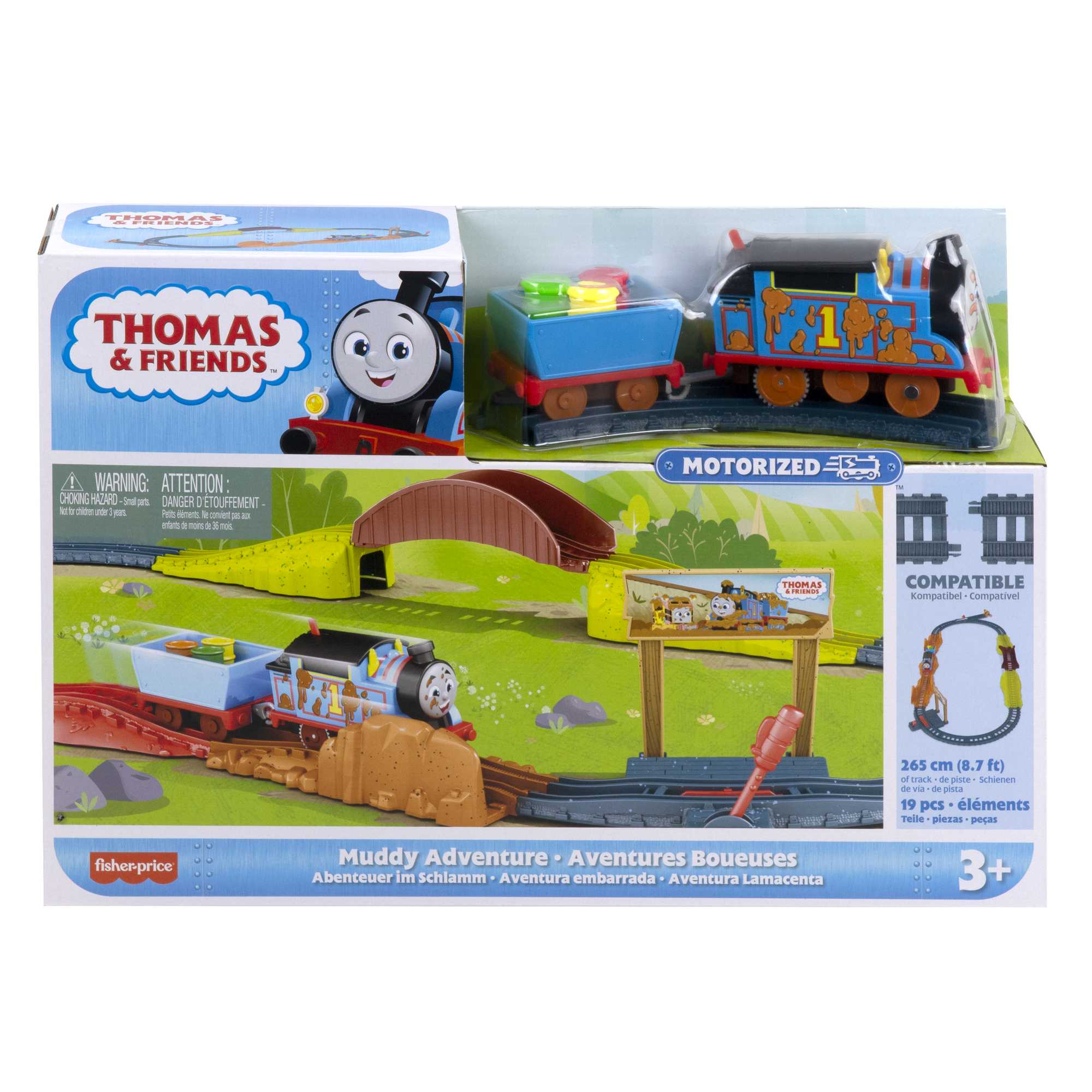 Thomas And Friends Muddy Adventure Train Set, Bumpy Track Set With Motorized Thomas Engine - Image 6