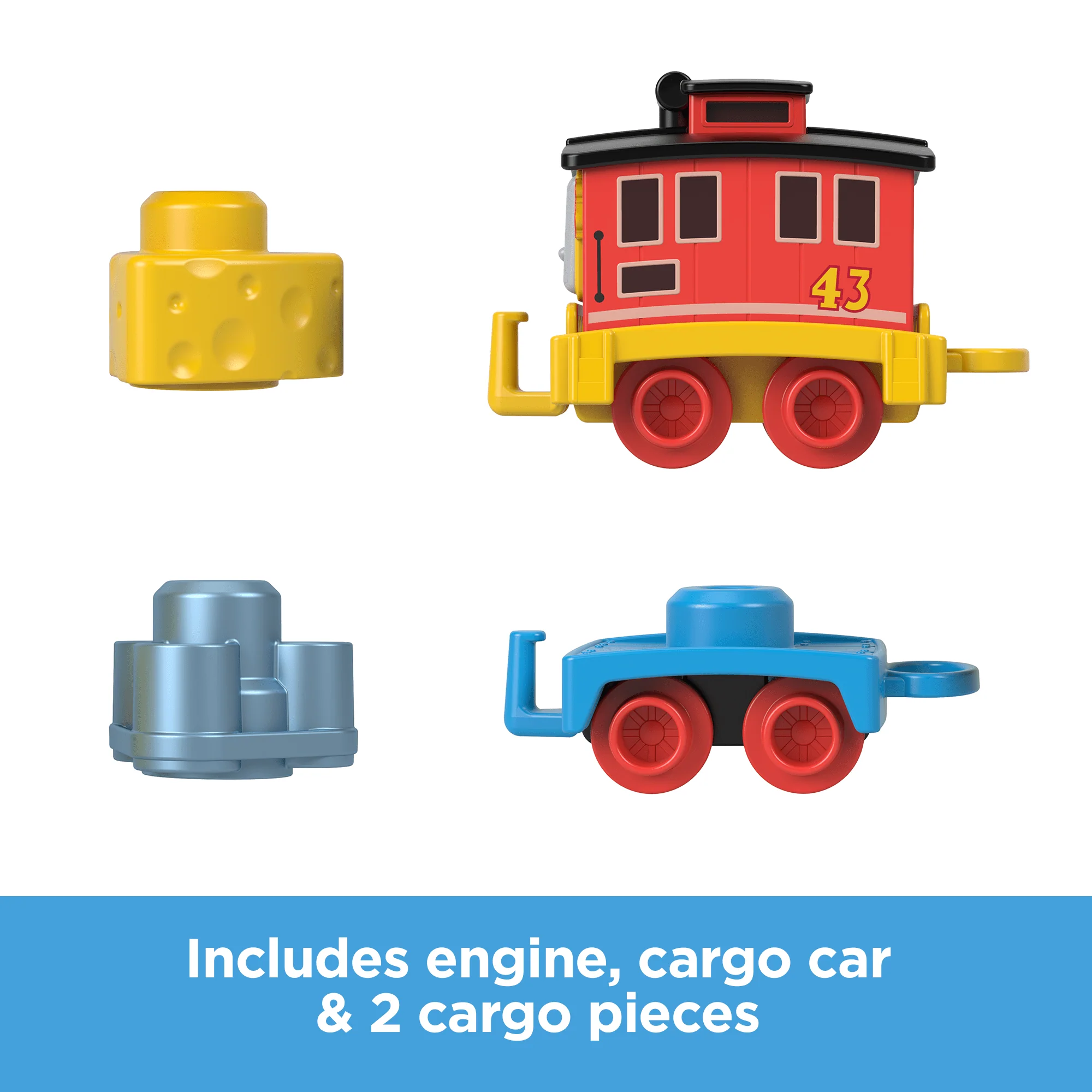Thomas & Friends My First Brake Car Bruno Push-Along Vehicle With Stacking Cargo For Toddlers - Image 5