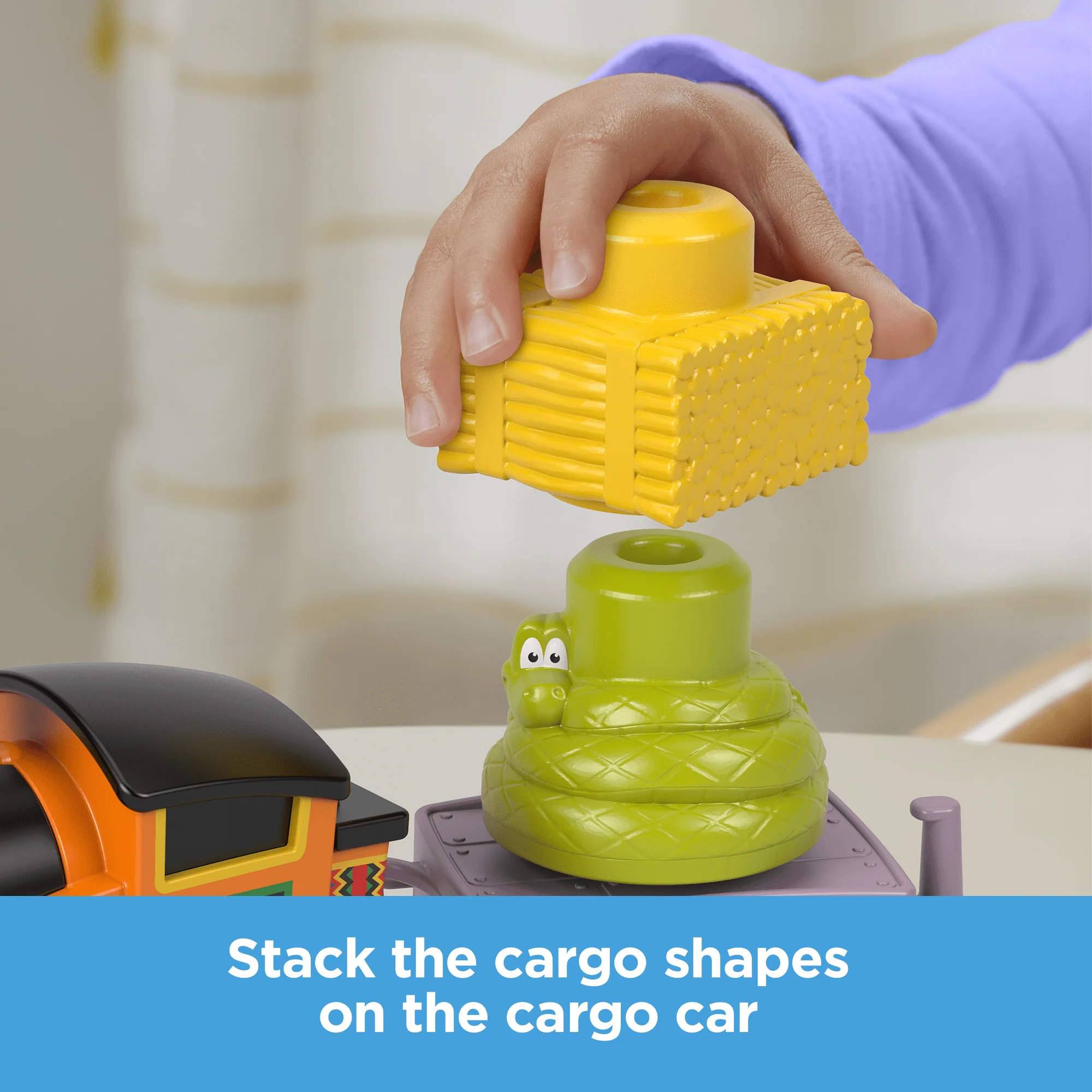 Thomas & Friends My First Nia Push-Along Toy Train With Stacking Cargo For Toddlers - Image 3