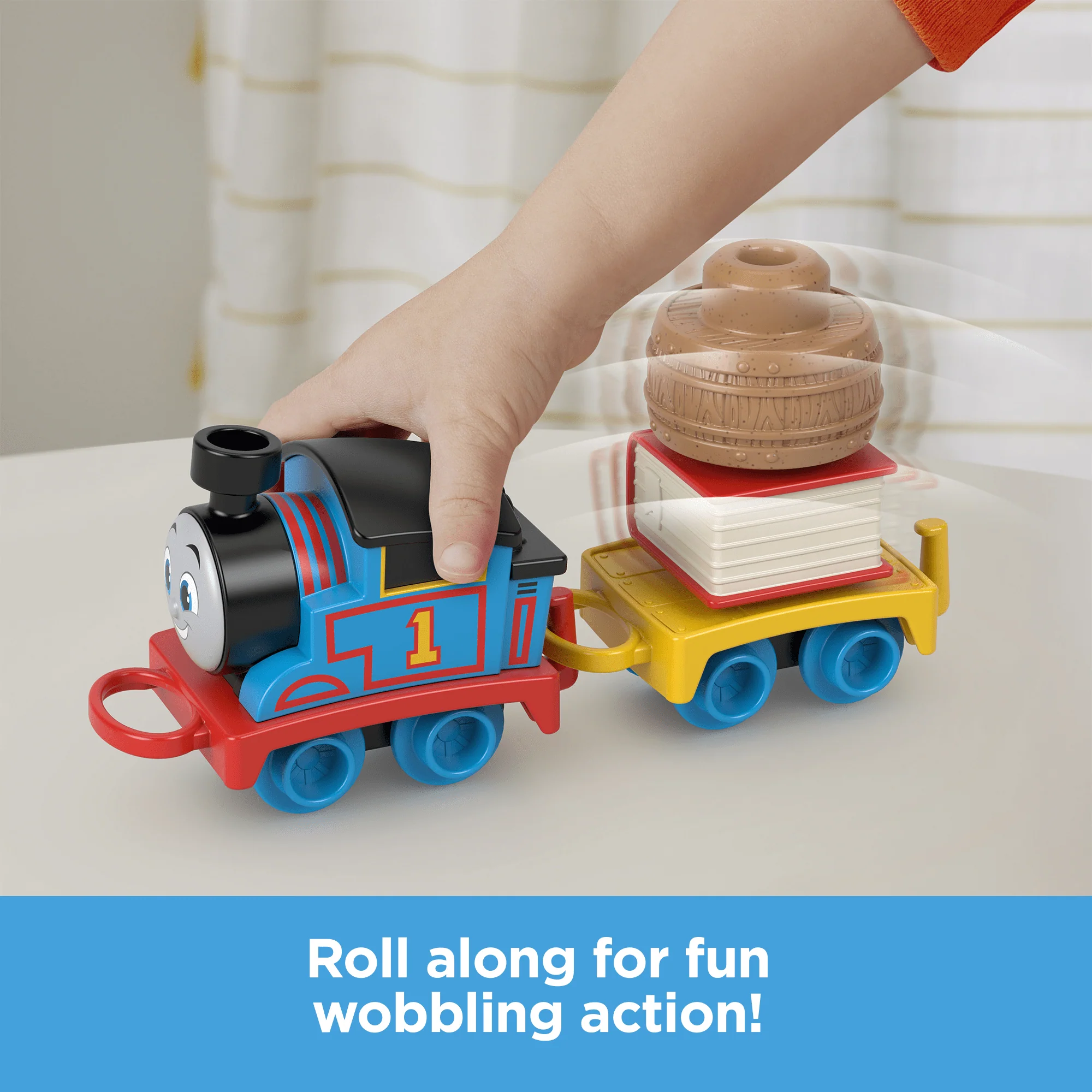 Thomas & Friends My First Thomas Push-Along Toy Train With Stacking Cargo For Toddlers - Image 4