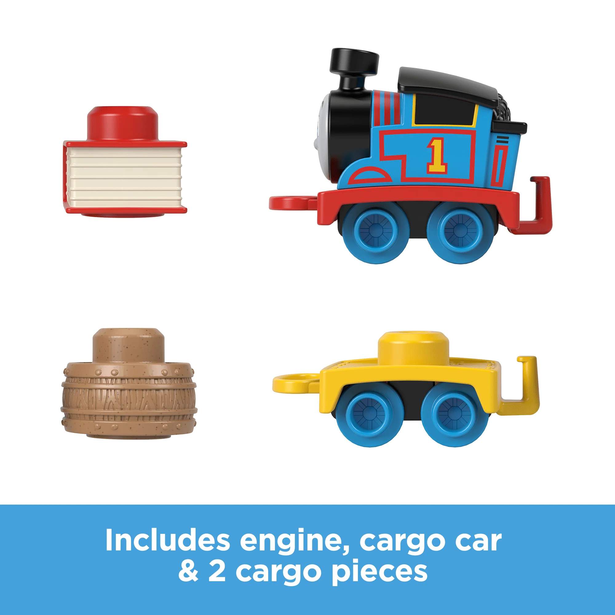 Thomas & Friends My First Thomas Push-Along Toy Train With Stacking Cargo For Toddlers - Image 5