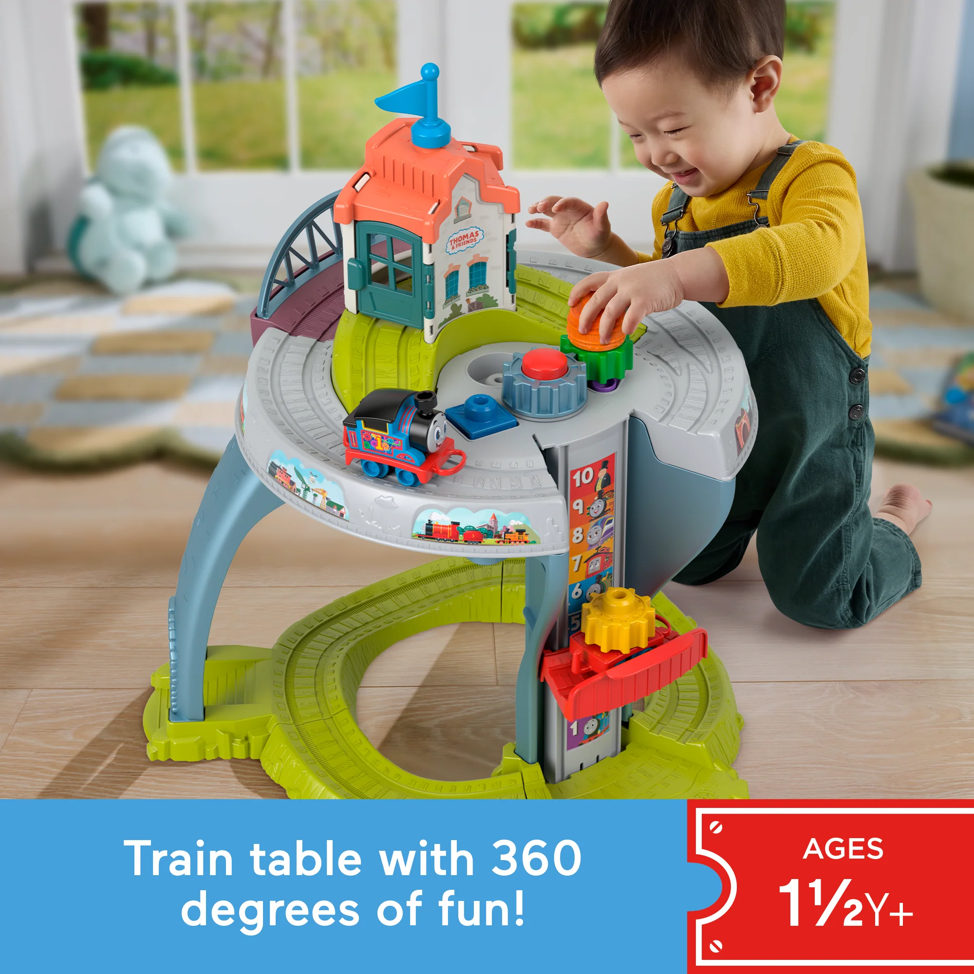 Thomas & Friends My First Train Table Toddler Toy With Track & Fine Motor Activities - Image 2