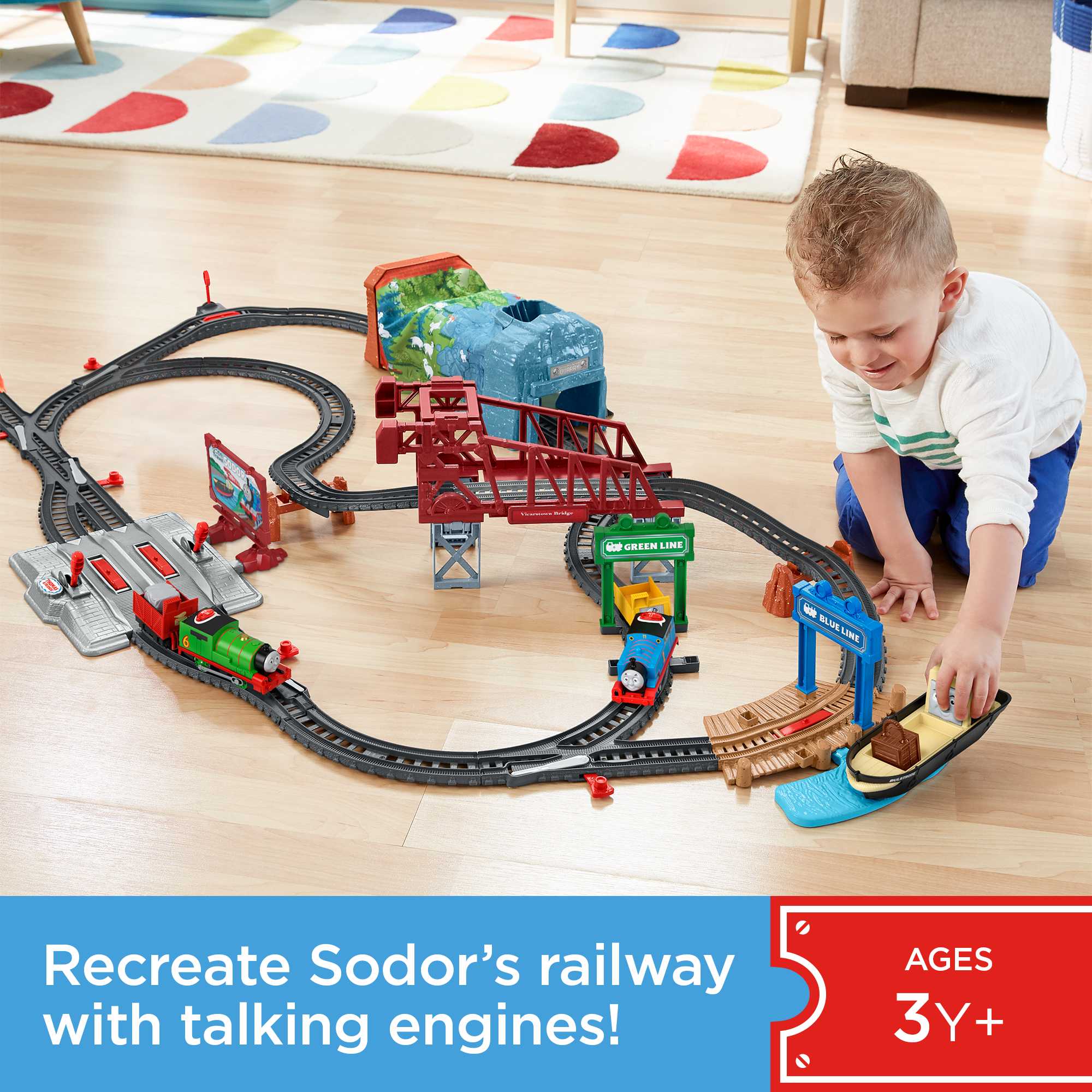 Fisher-Price Thomas & Friends Talking Thomas & Percy Train Set - Image 2