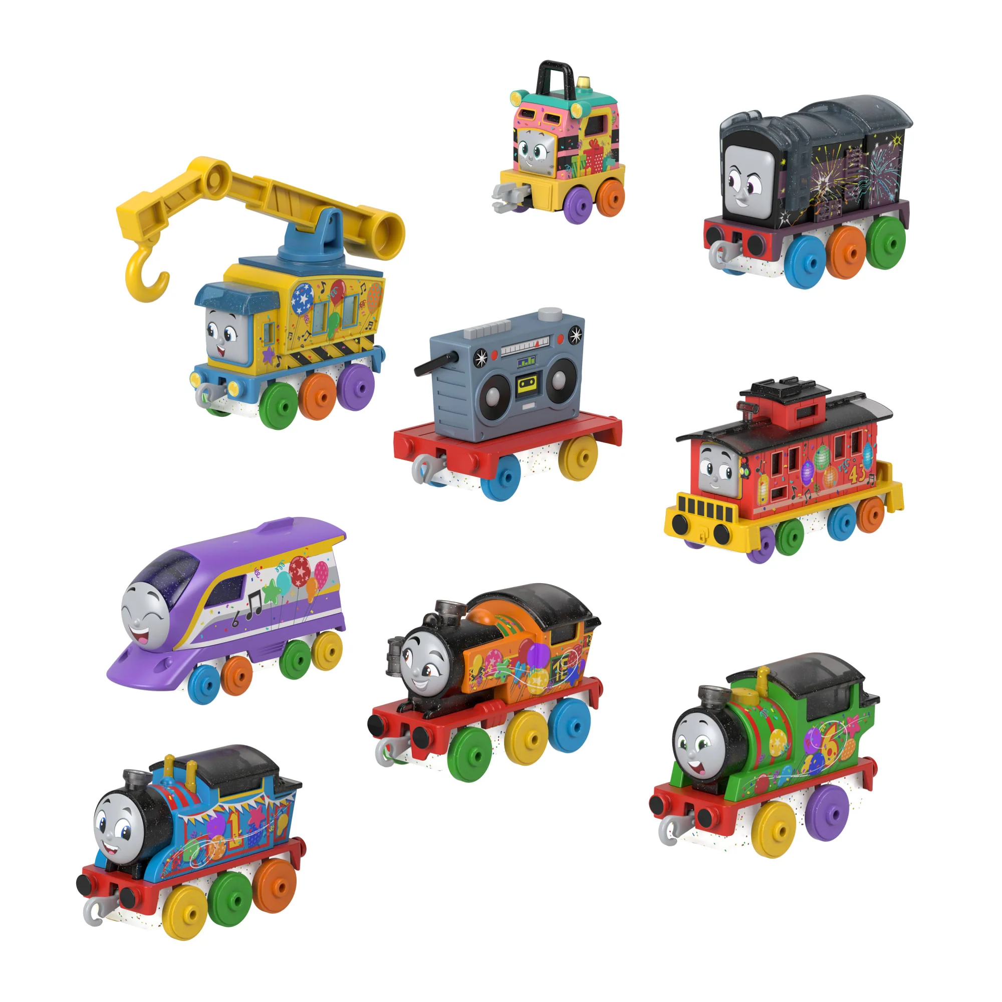 Thomas & Friends Thomas’ 7 Days Of Surprises Gift Set Of Diecast Toy Trains & Vehicles, 10 Pieces - Image 6
