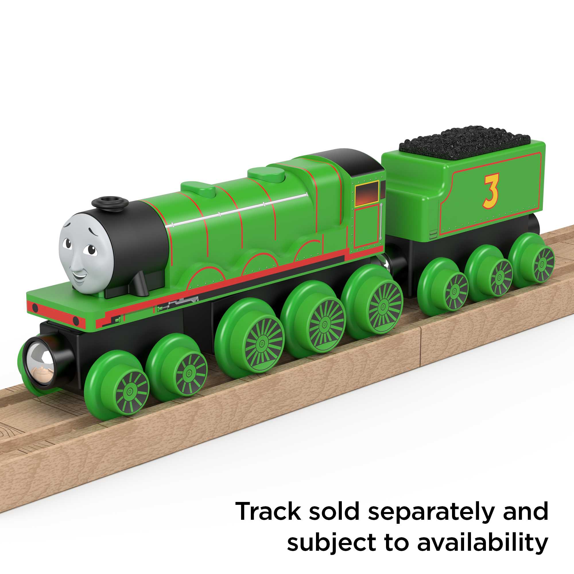 Thomas & Friends Wooden Railway Henry Engine And Coal Car - Image 4