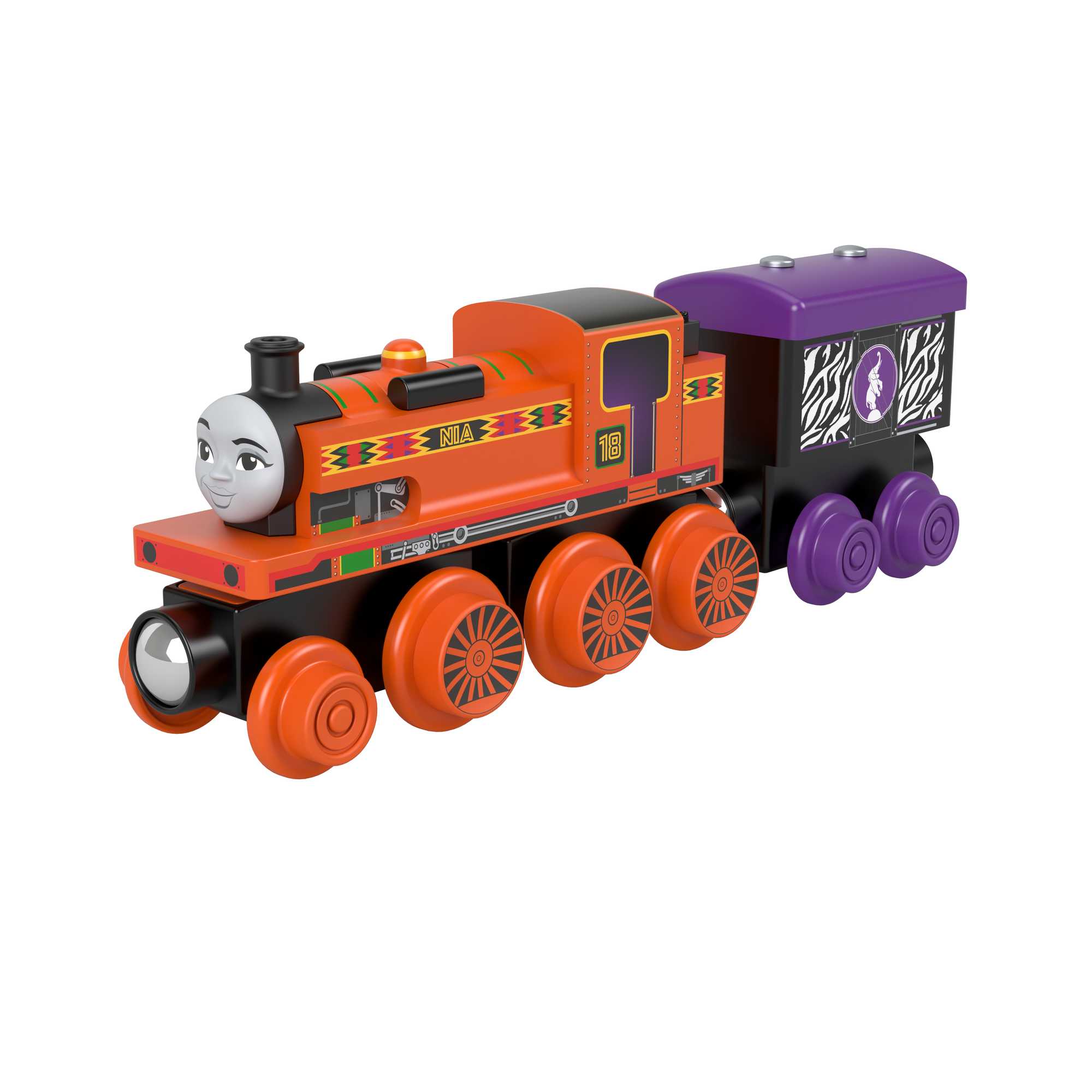 Fisher-Price Thomas & Friends Wooden Railway Nia Engine And Cargo Car - Image 5