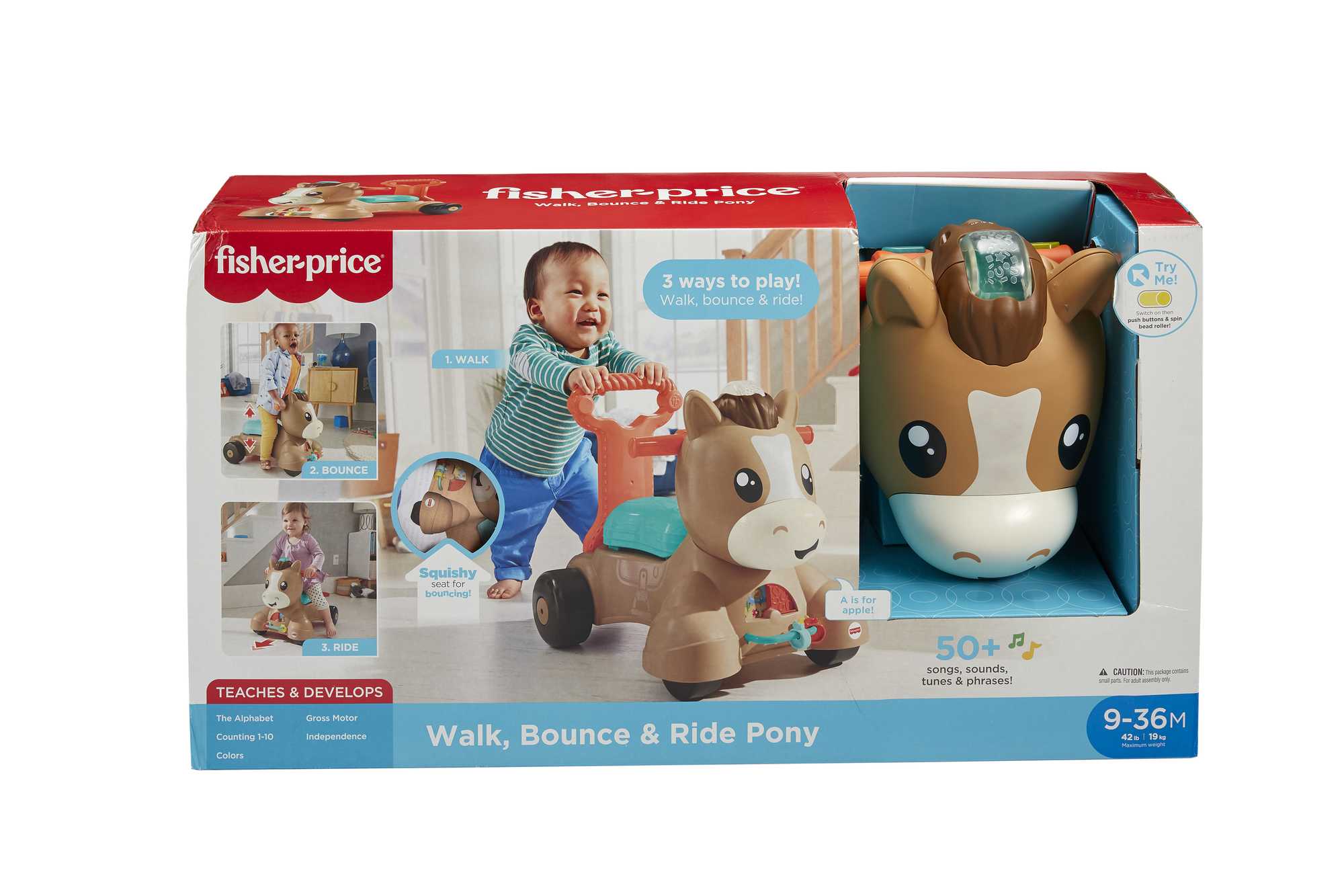 Fisher-Price Walk, Bounce & Ride Pony - English & French Version - Image 6